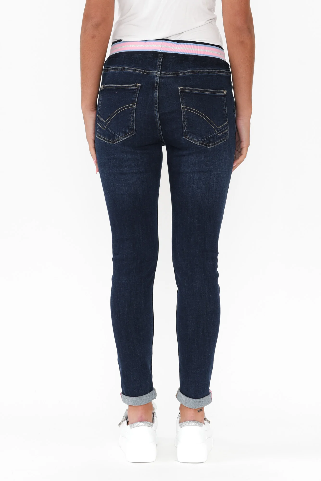 Melody Indigo Drawstring Jeans - Image 5