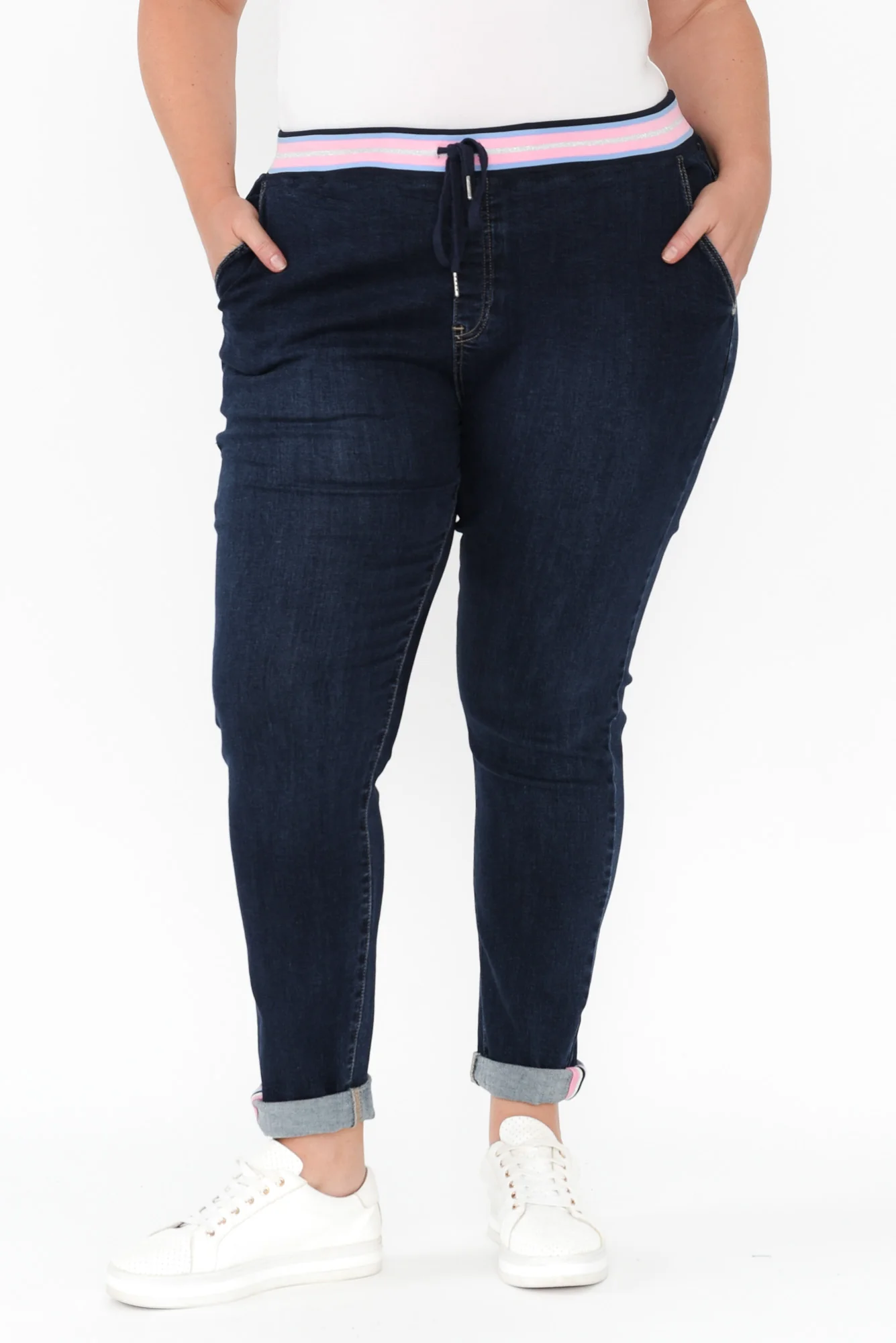 Melody Indigo Drawstring Jeans - Image 7