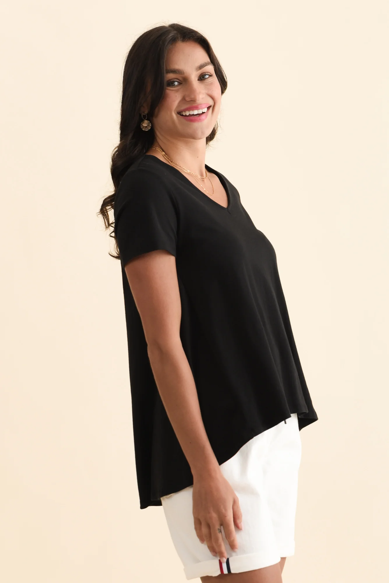 Montreal Black Cotton Tee - Image 3