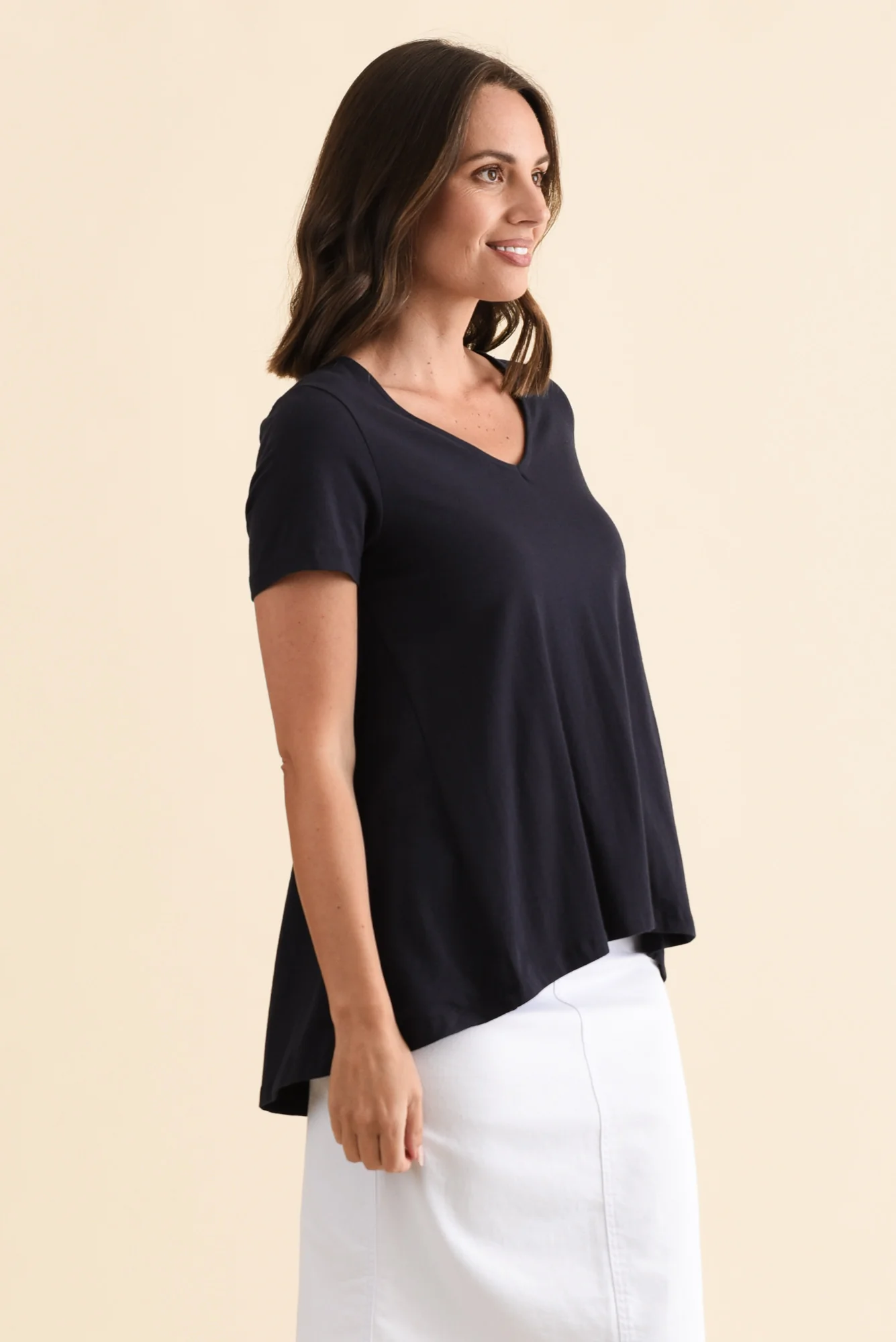 Montreal Navy Cotton Tee - Image 3