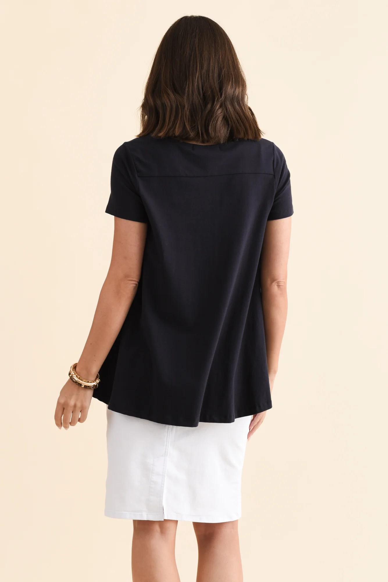 Montreal Navy Cotton Tee - Image 4