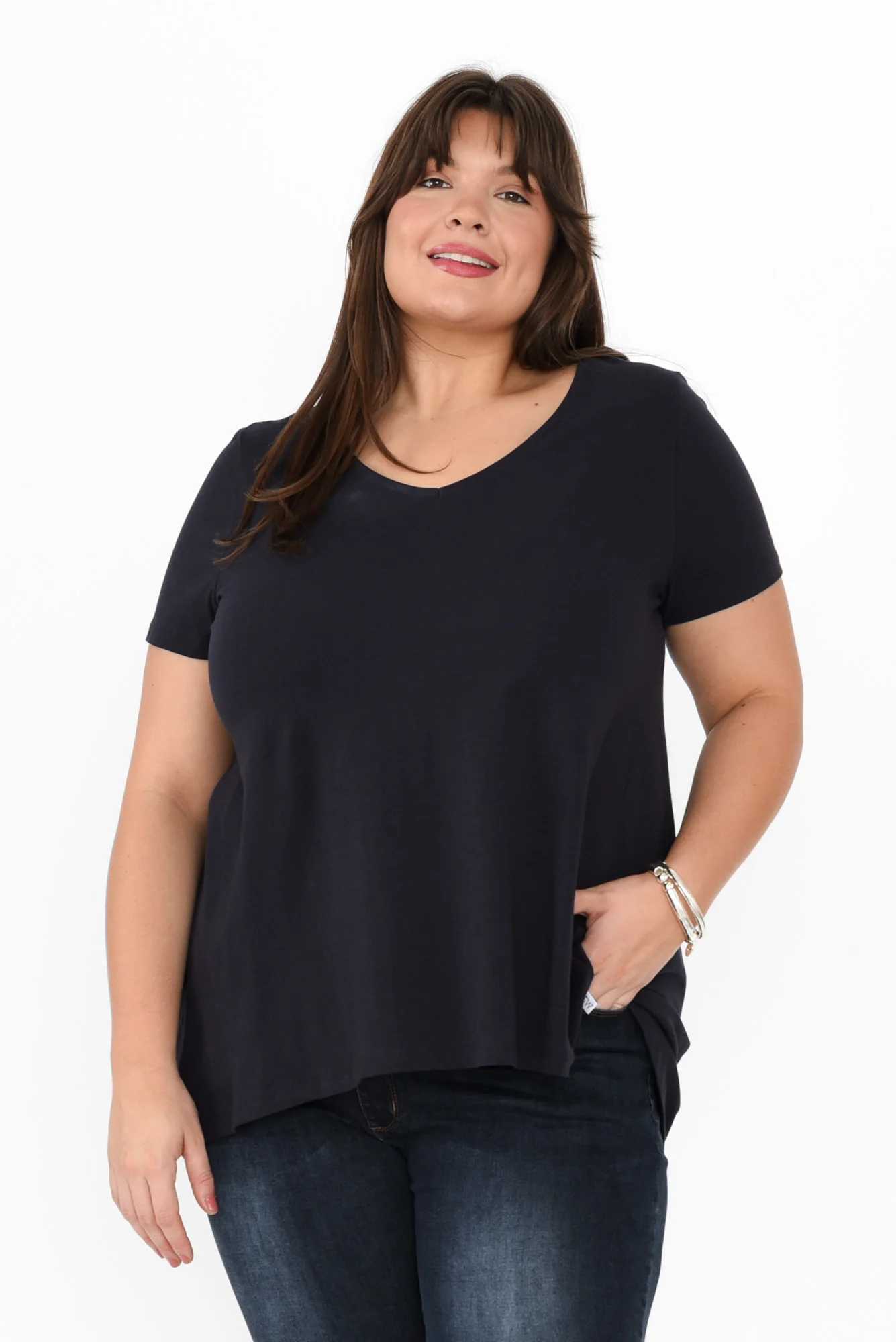 Montreal Navy Cotton Tee - Image 7