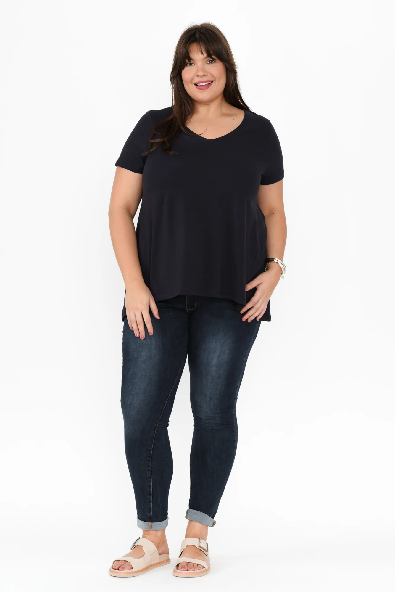 Montreal Navy Cotton Tee - Image 8