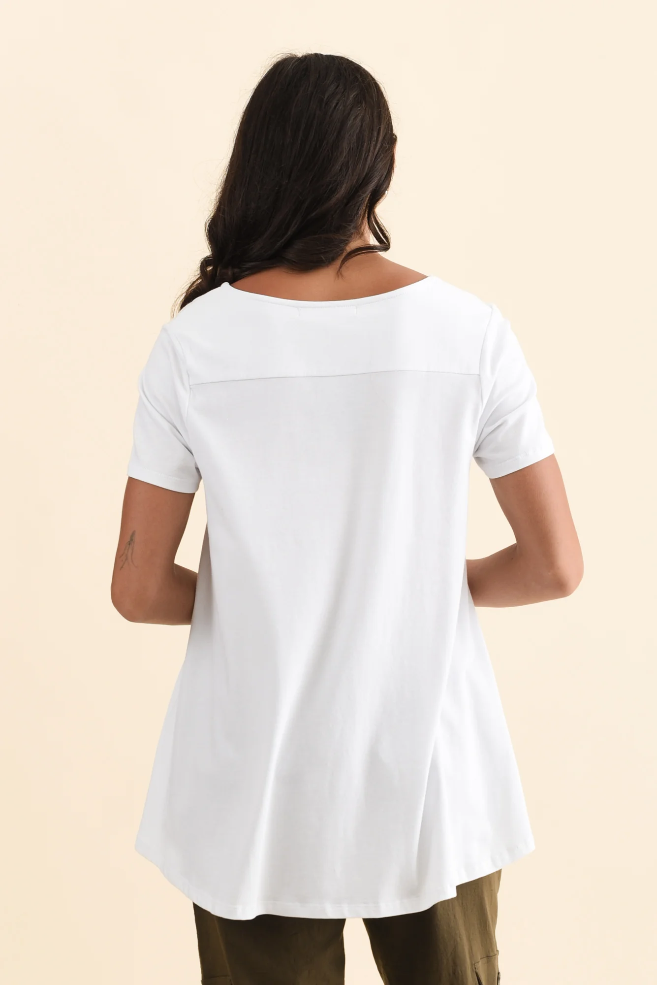 Montreal White Cotton Tee - Image 5