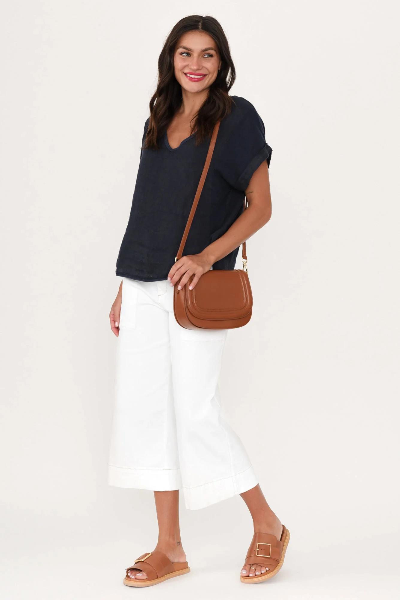 Narcy Ivory Wide Leg Jeans - Image 4