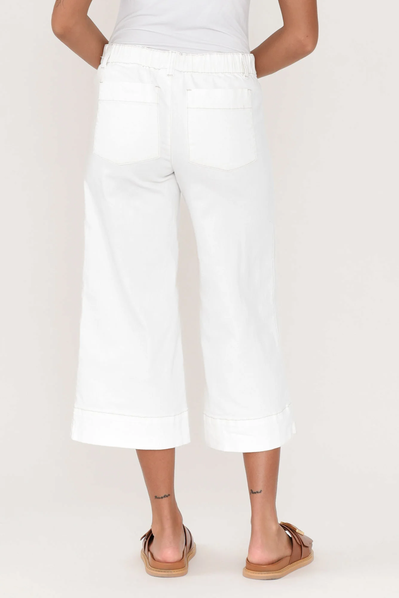 Narcy Ivory Wide Leg Jeans - Image 7