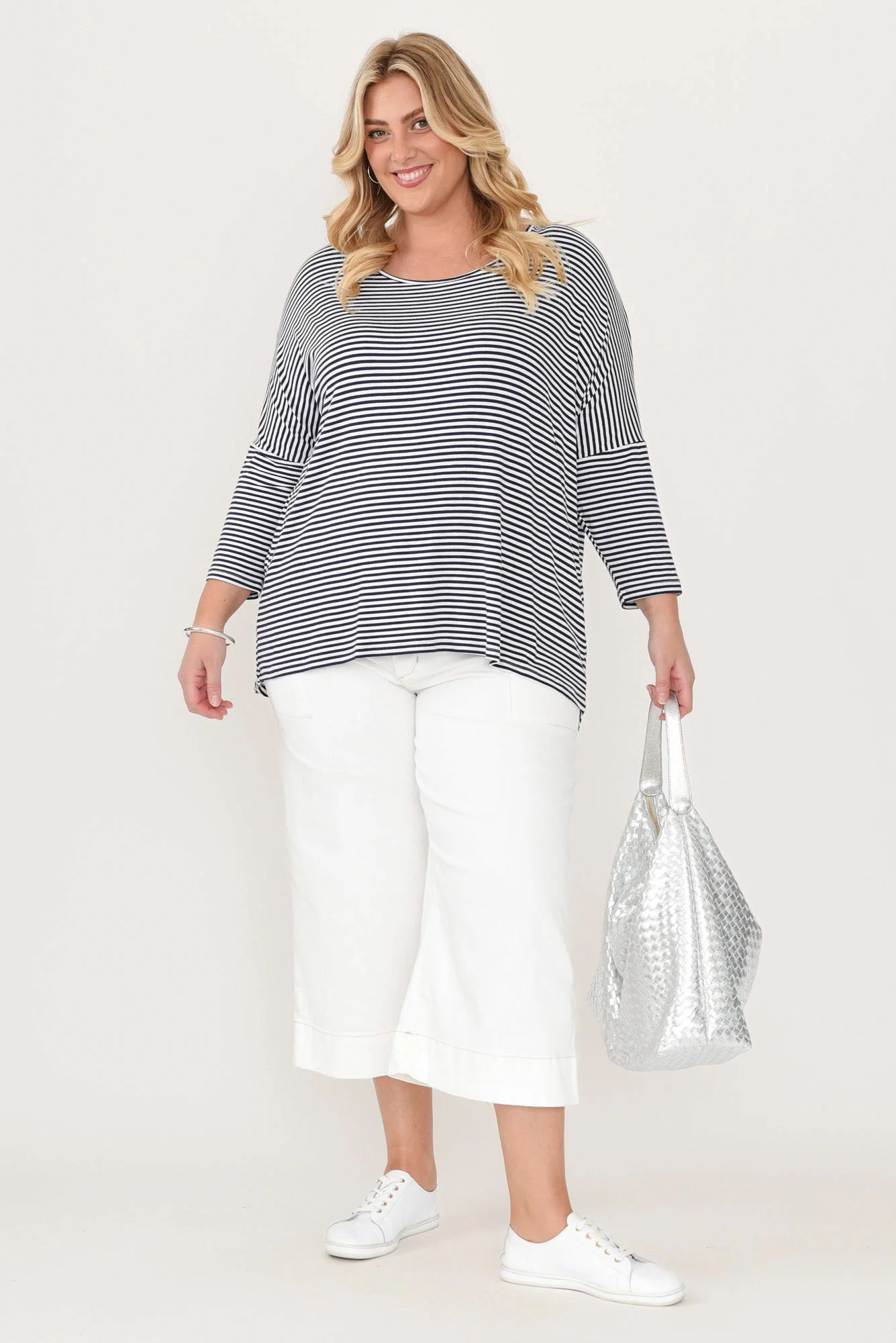 Narcy Ivory Wide Leg Jeans - Image 9