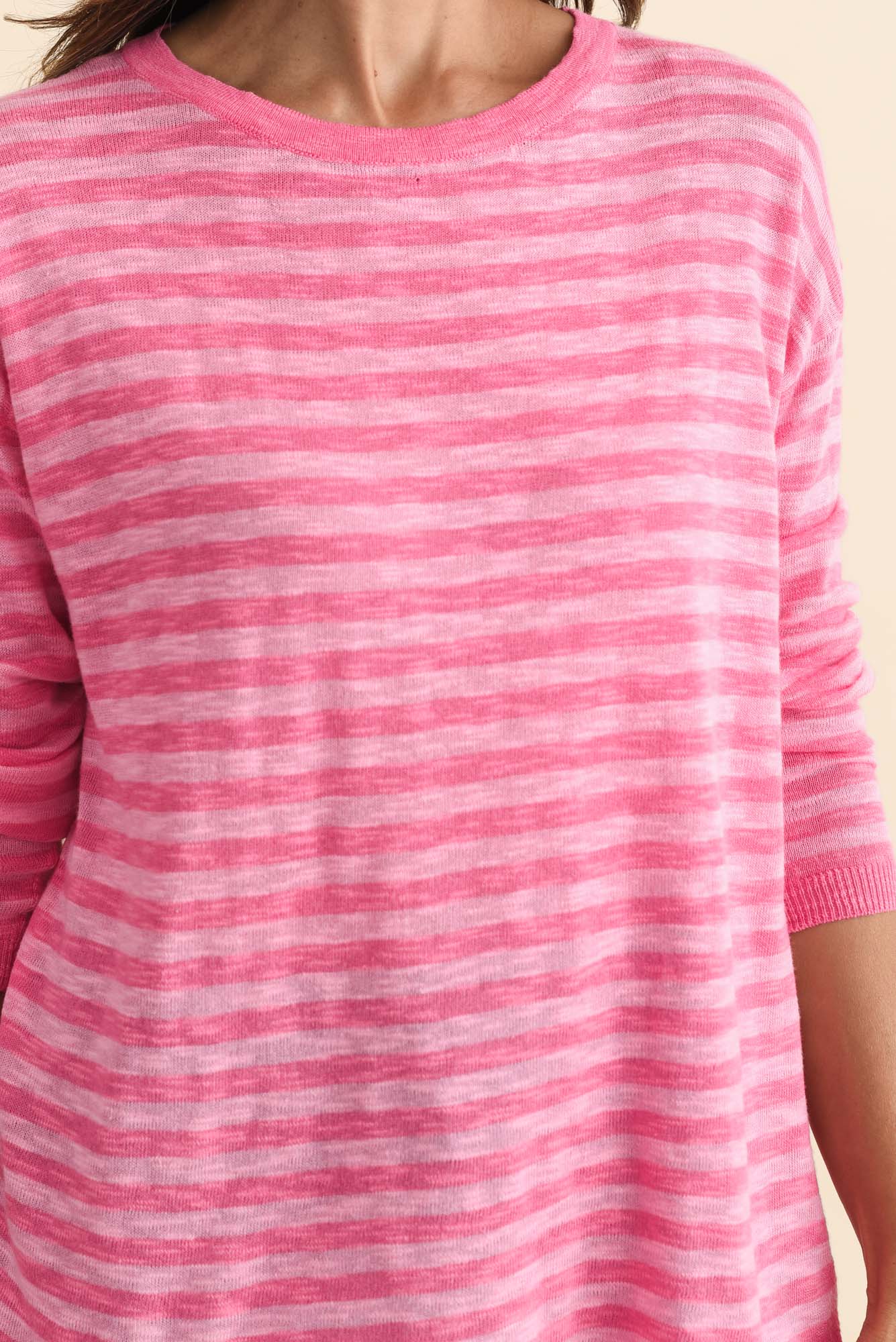 Natasha Blush Stripe Knit Top - Image 6