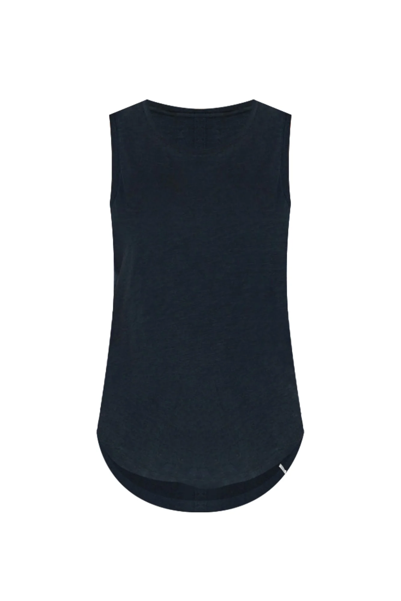 Navy Cotton Scoop Tank - Image 4