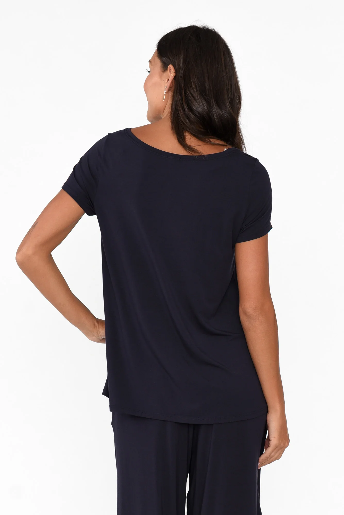 Navy Micro Modal Swing Tee - Image 5