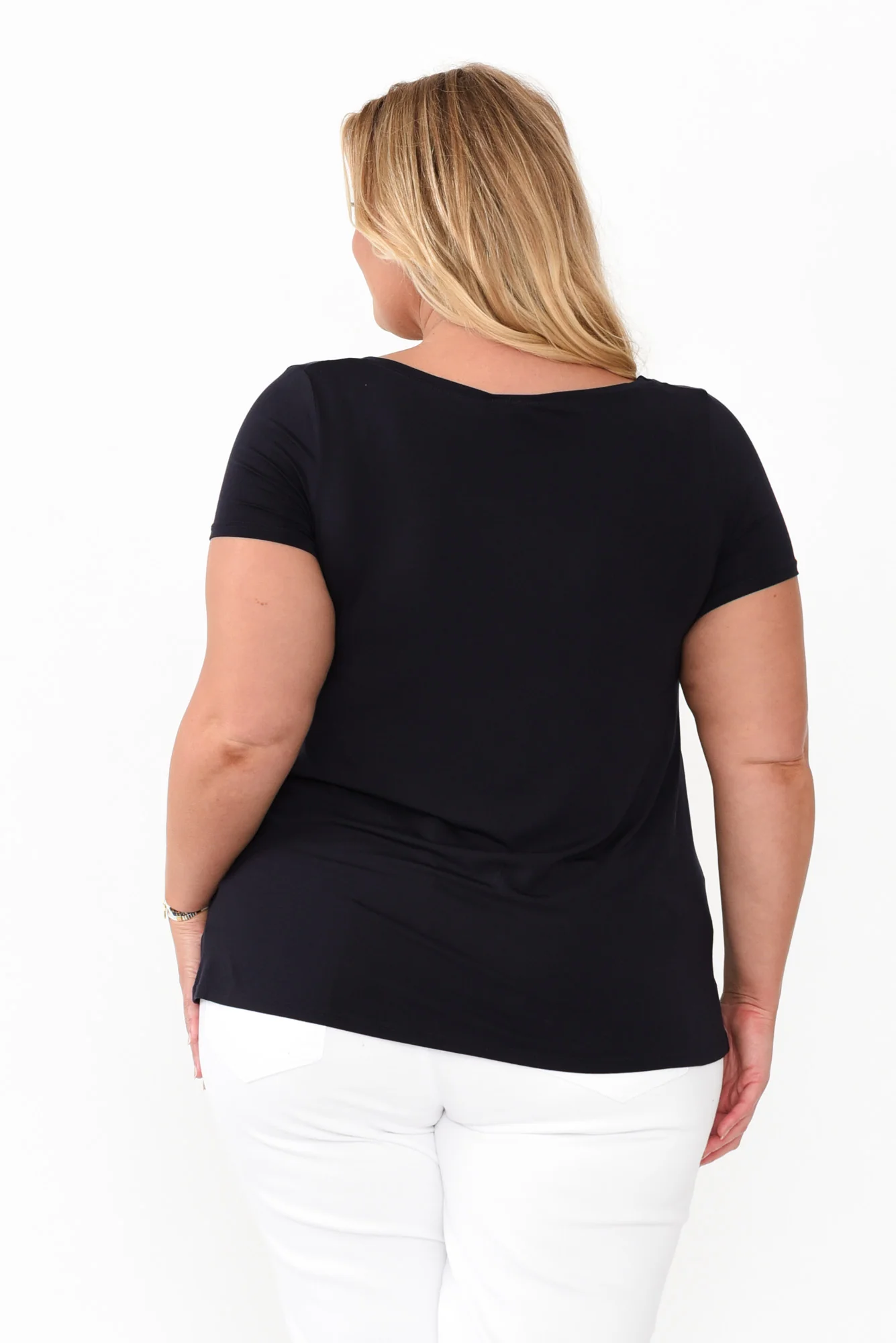 Navy Micro Modal Swing Tee - Image 8