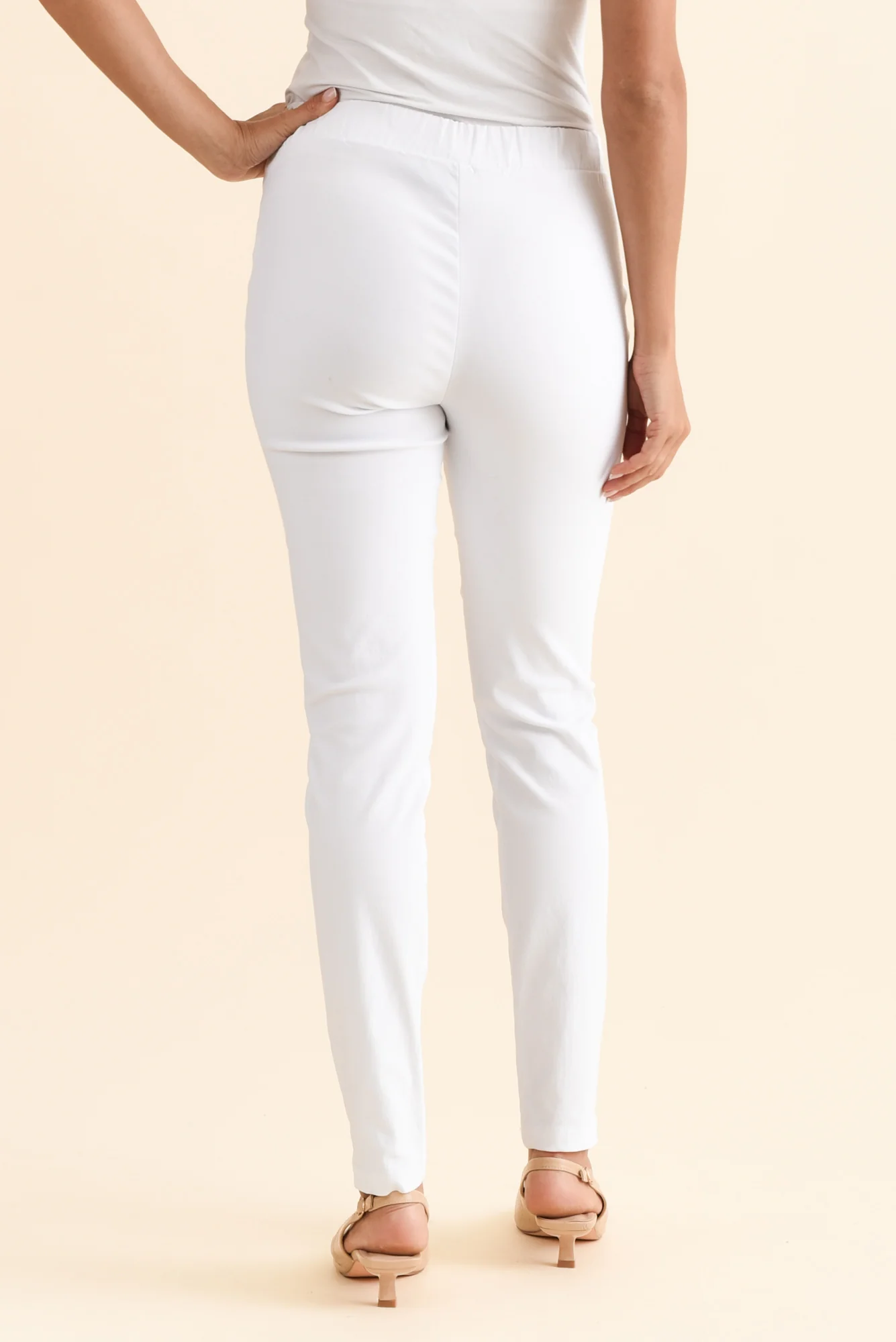 Olympia White Straight Pants - Image 6