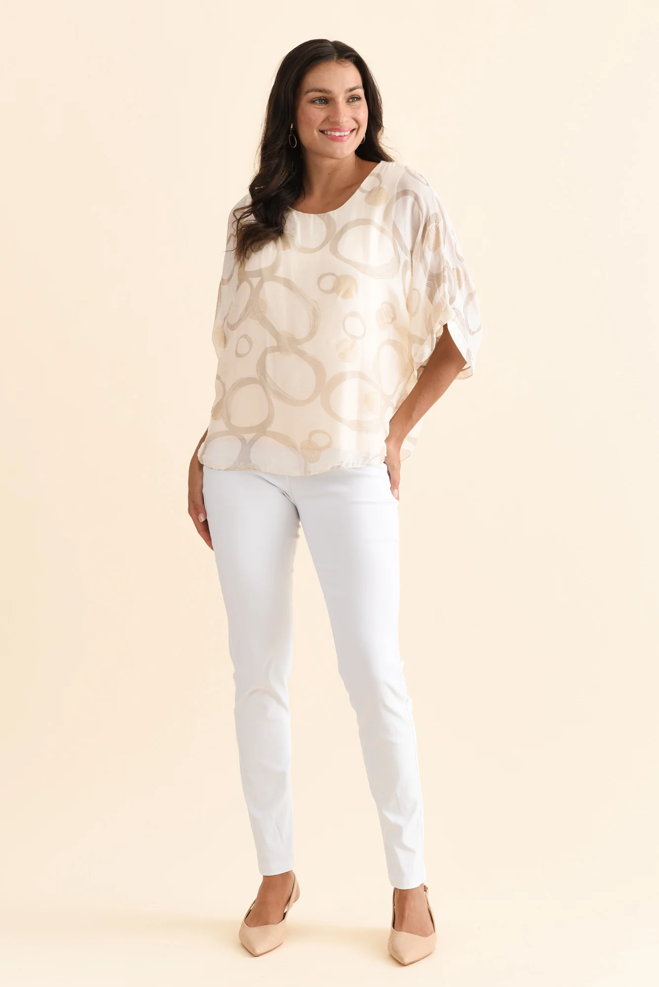 Olympia White Straight Pants - Image 8