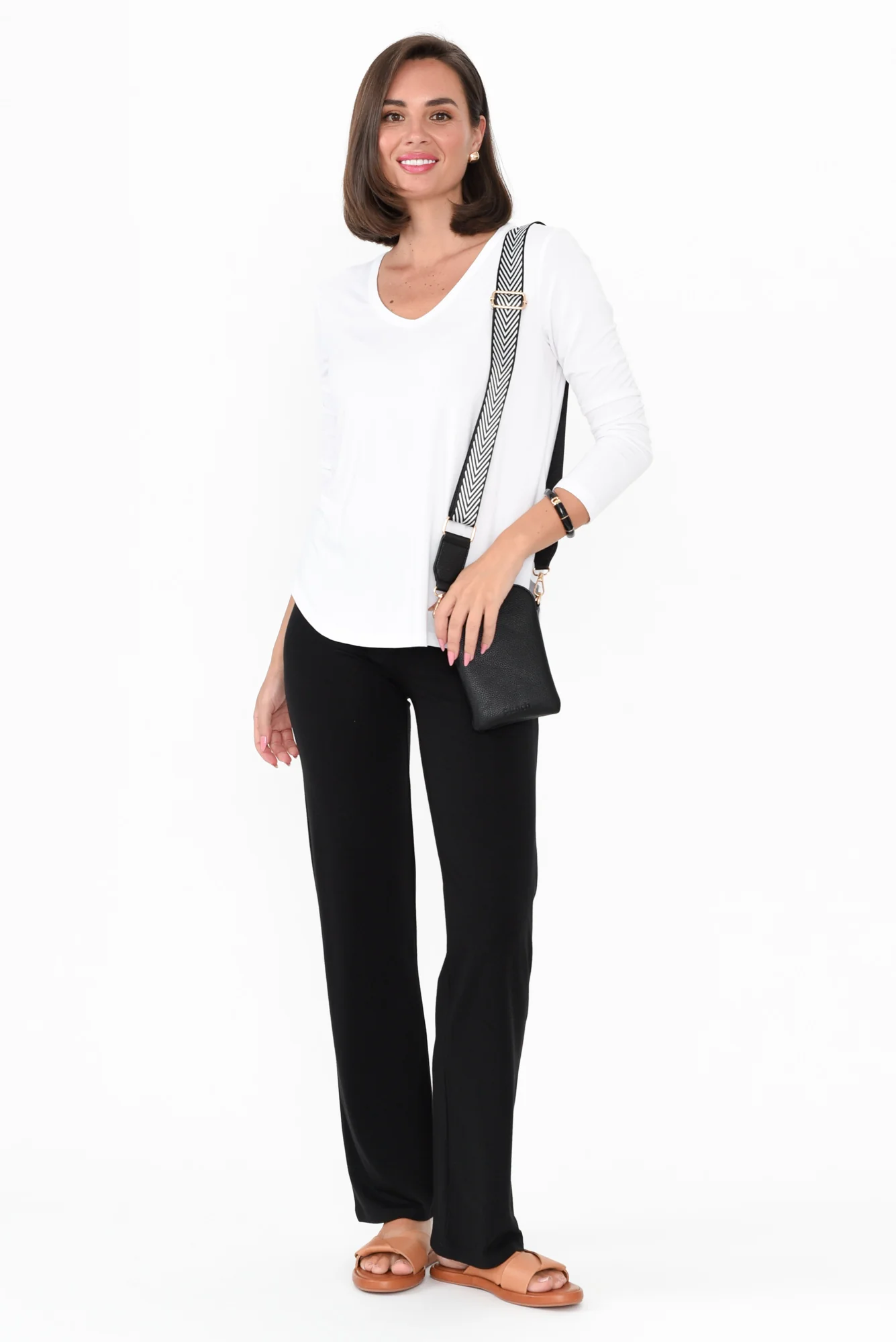 Pamela Black Bamboo Pants - Image 3