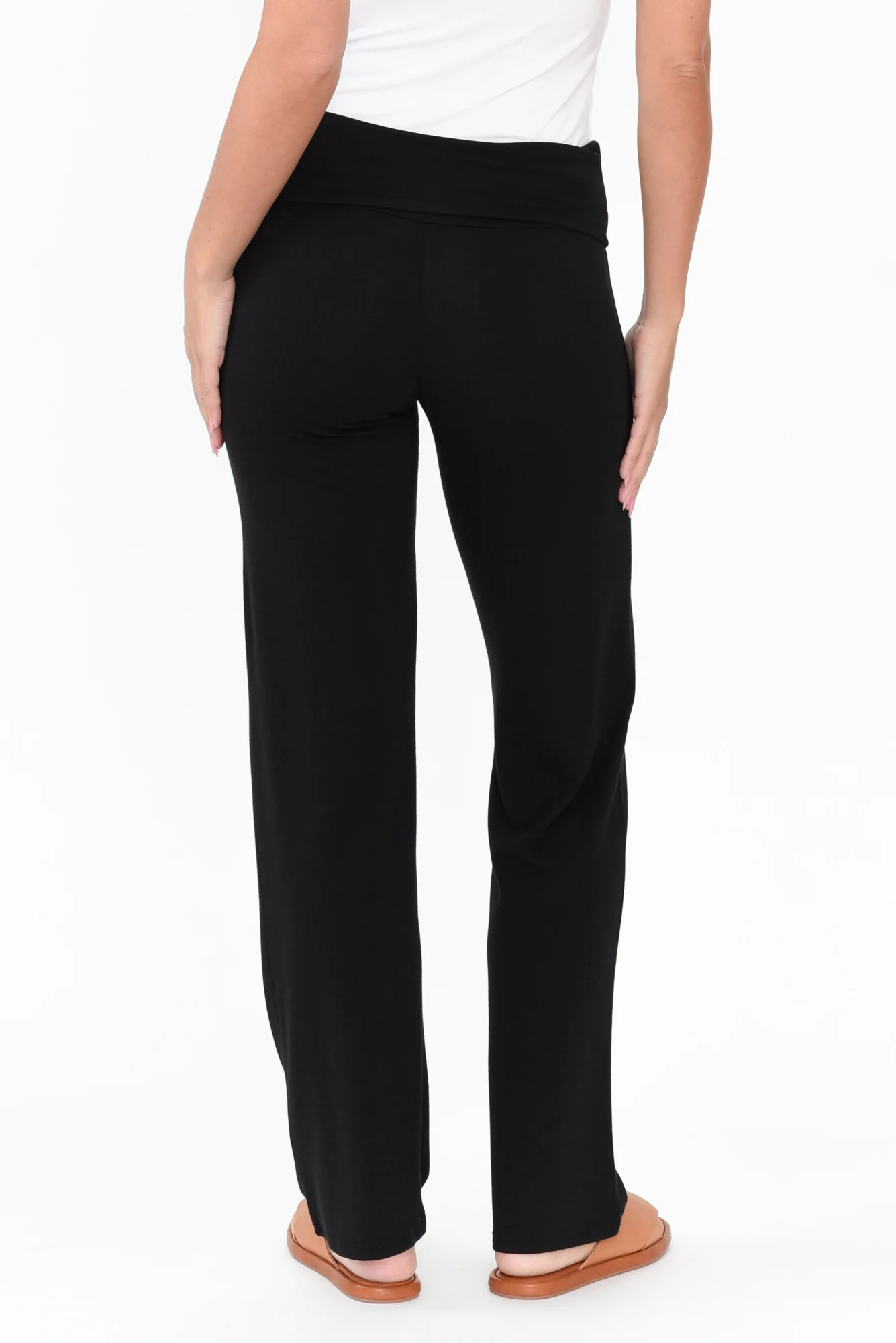 Pamela Black Bamboo Pants - Image 5