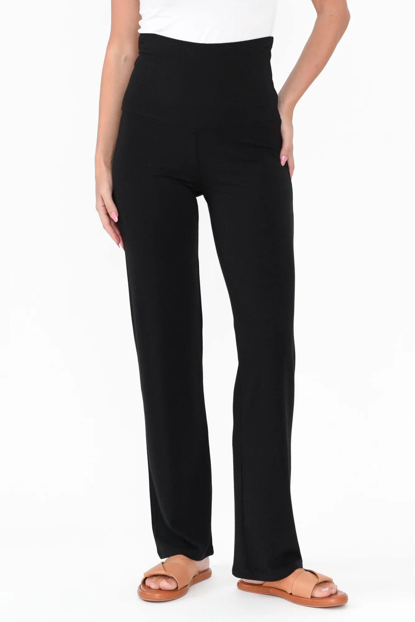 Pamela Black Bamboo Pants - Image 7