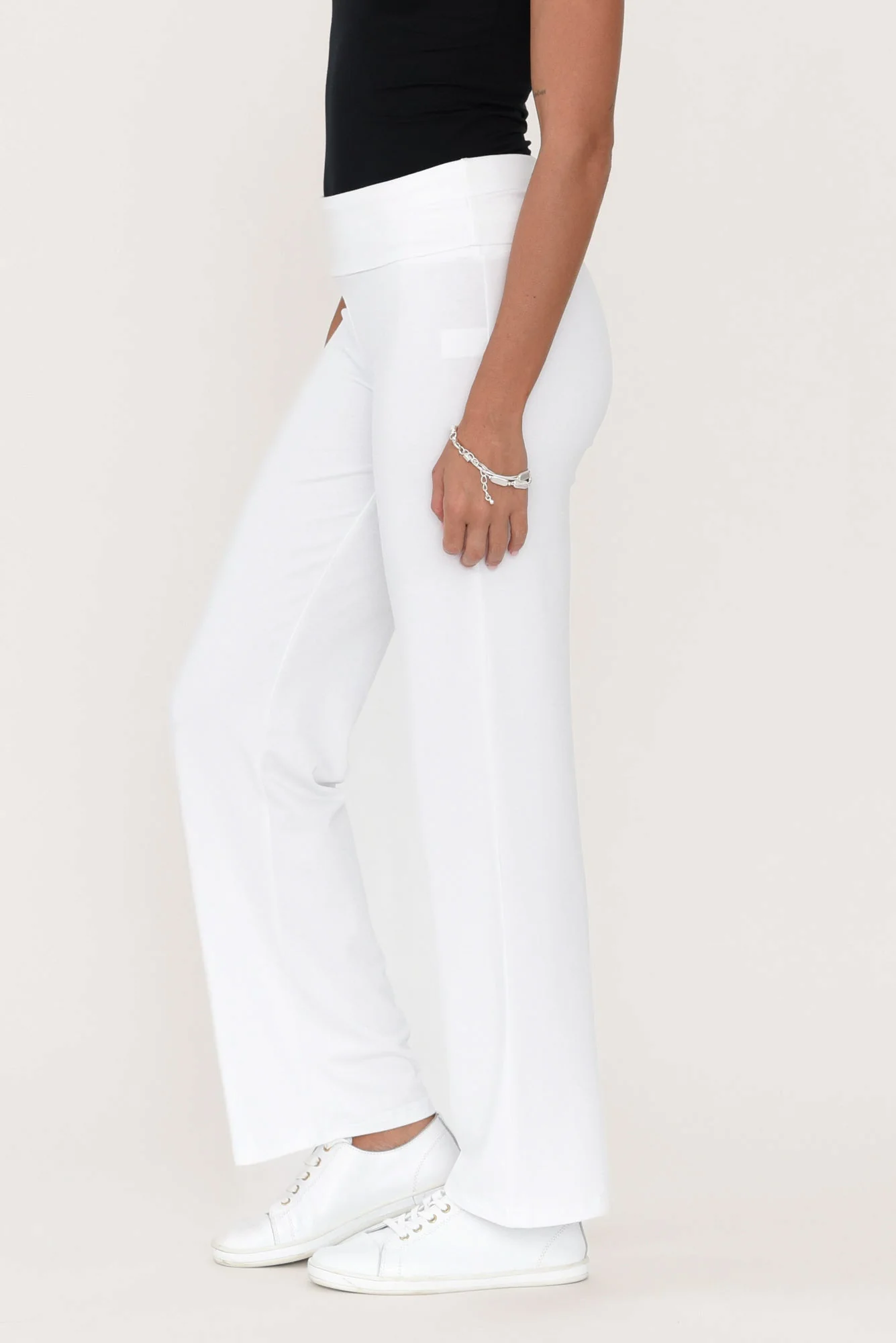 Pamela White Bamboo Pants - Image 4