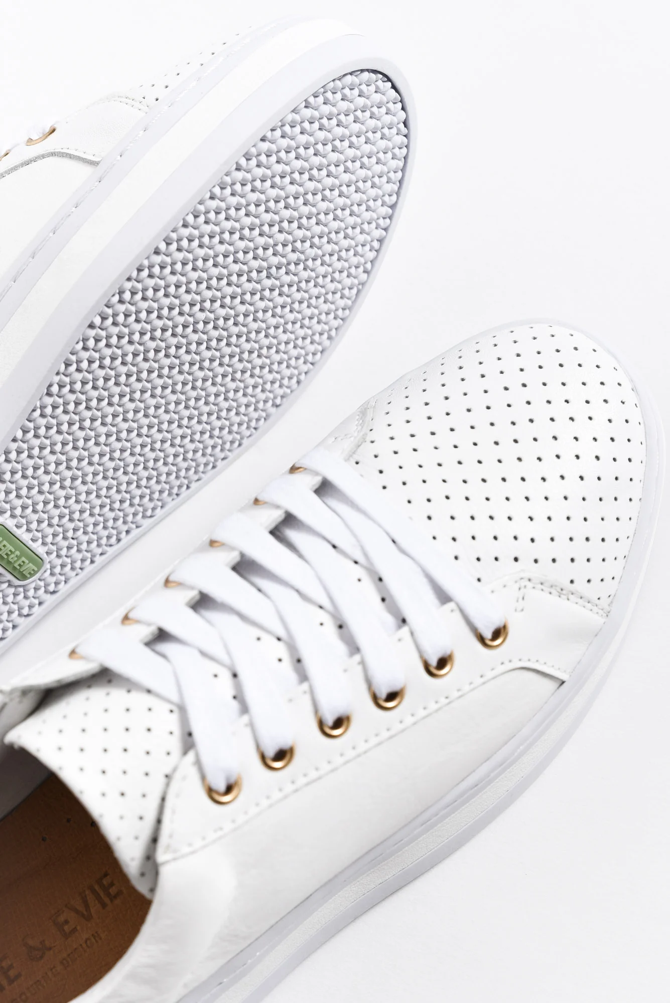 Paradise White Leather Sneaker - Image 4