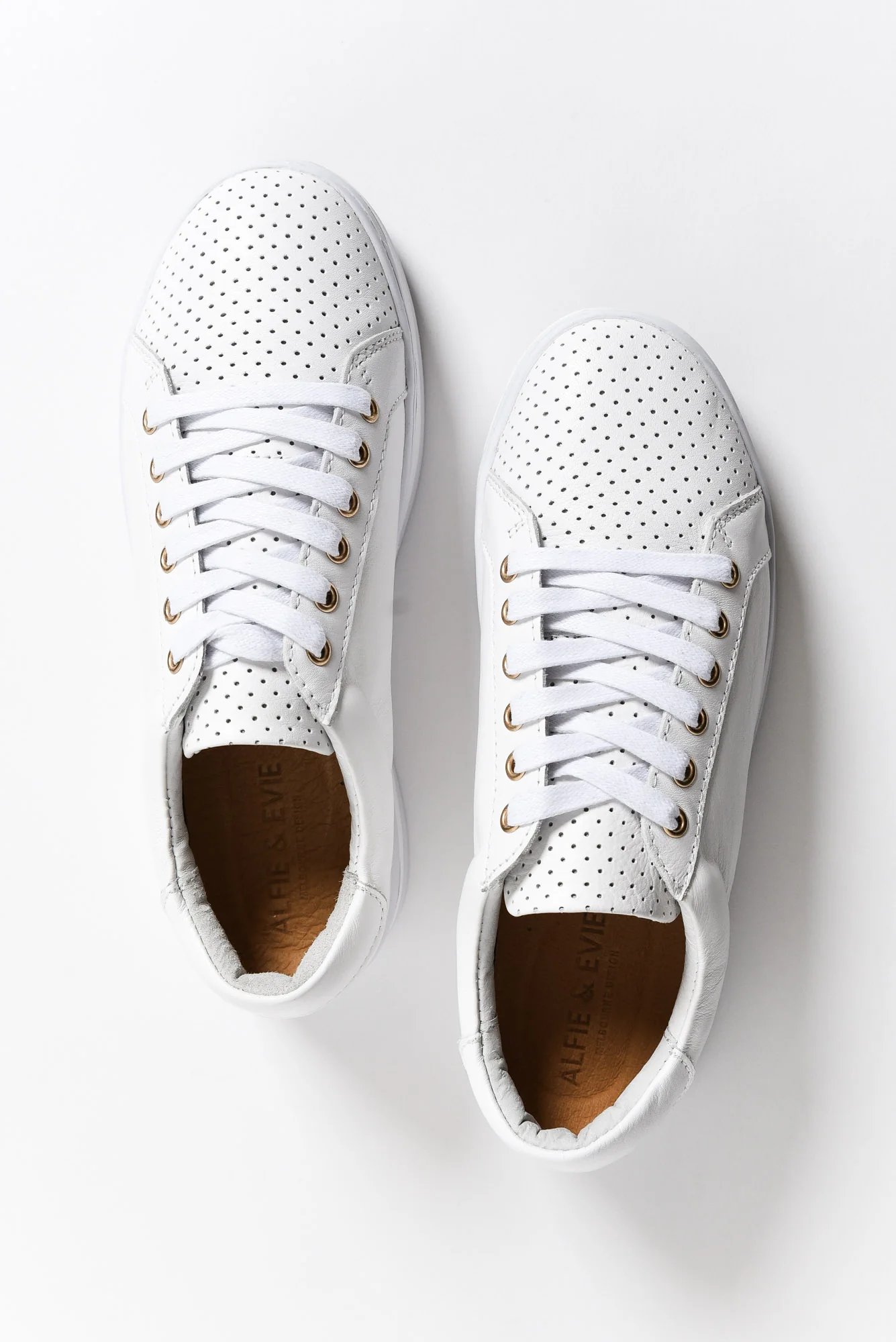 Paradise White Leather Sneaker - Image 5