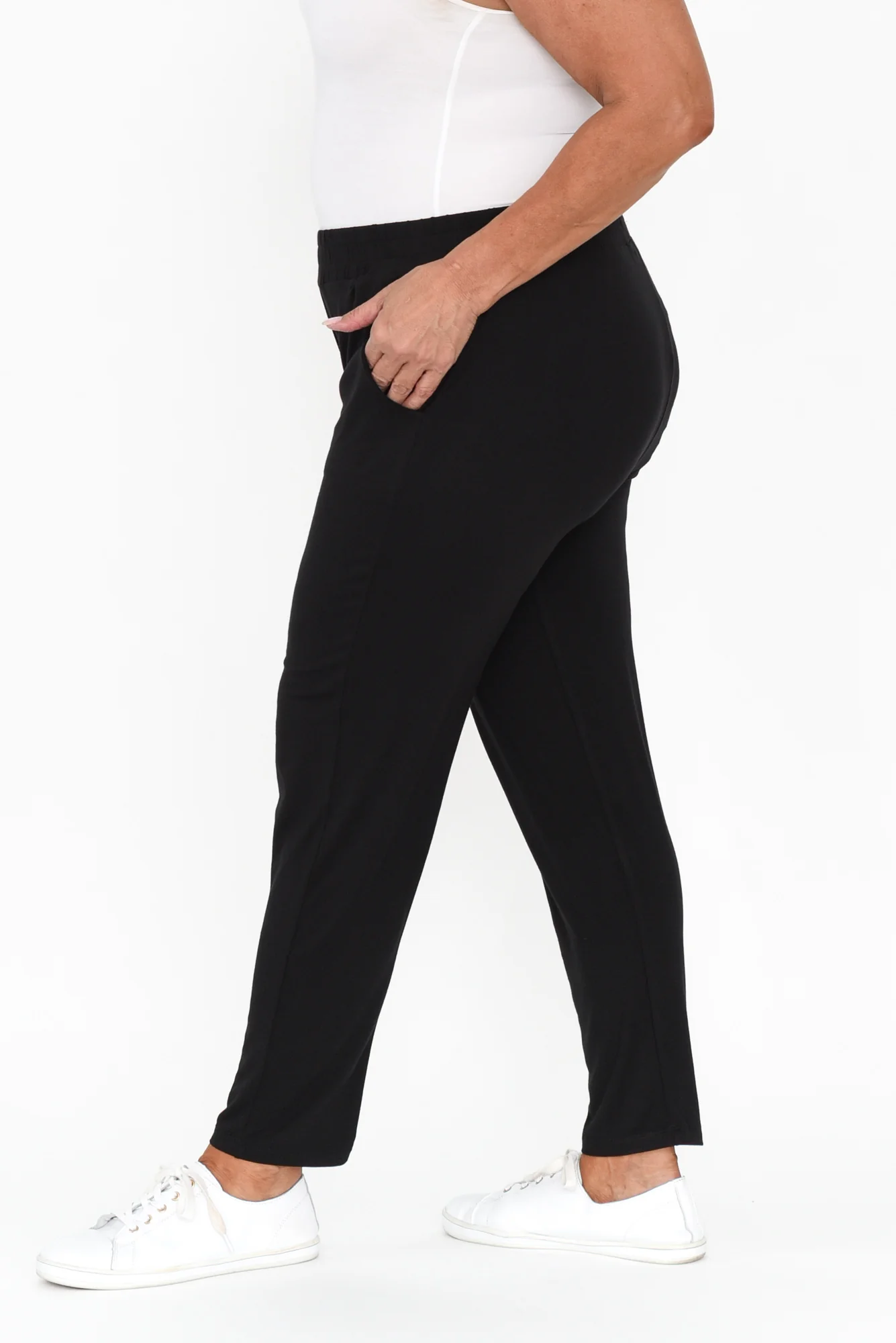 Percy Black Bamboo Pocket Pants - Image 10