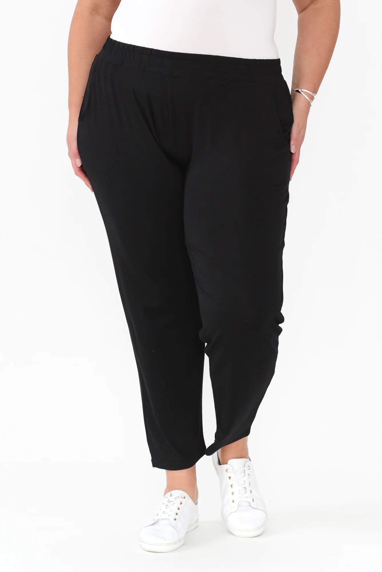 Percy Black Bamboo Pocket Pants - Image 12