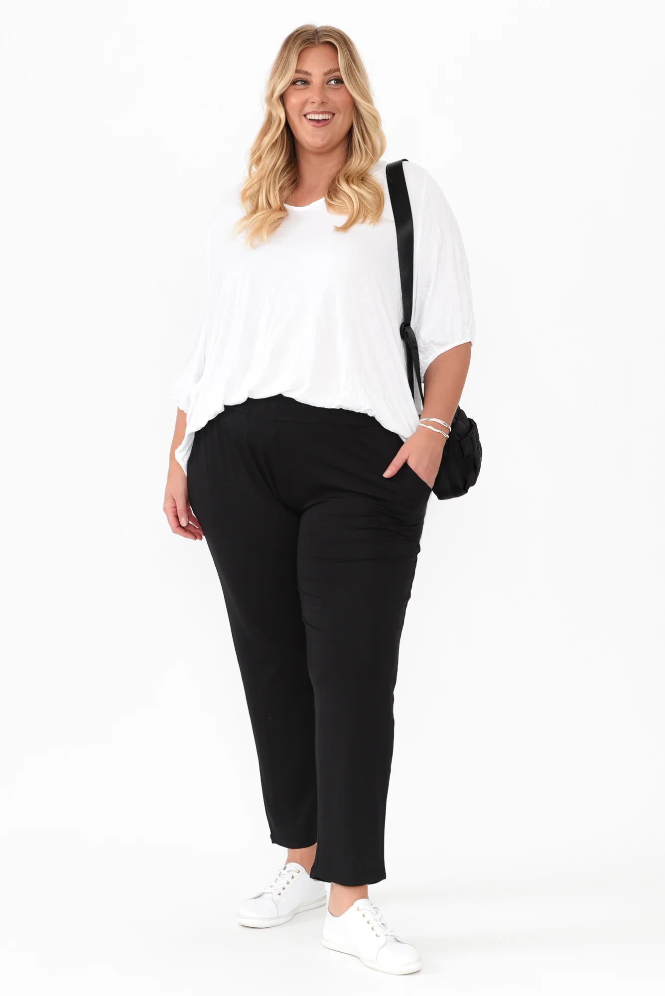 Percy Black Bamboo Pocket Pants - Image 13