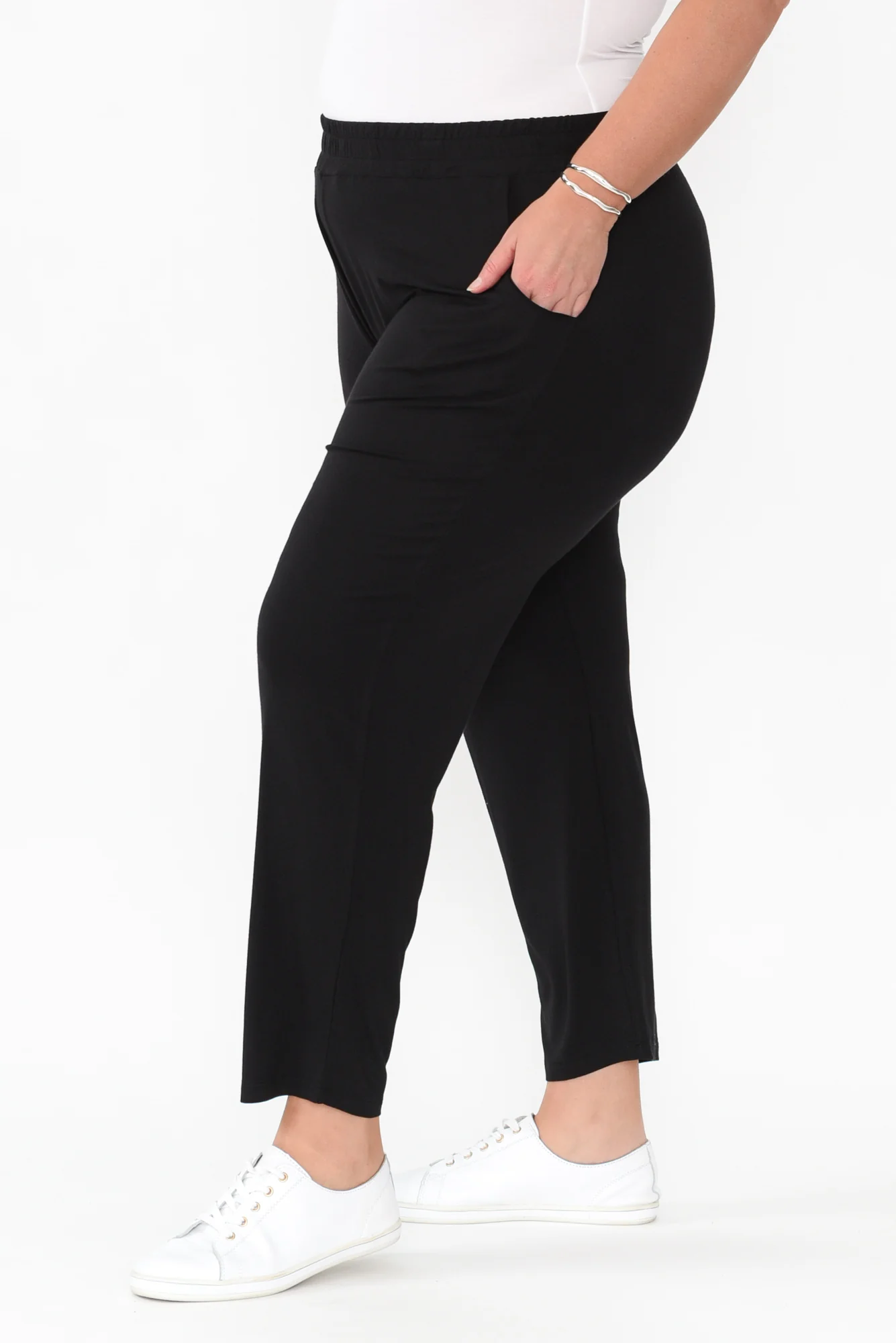 Percy Black Bamboo Pocket Pants - Image 14