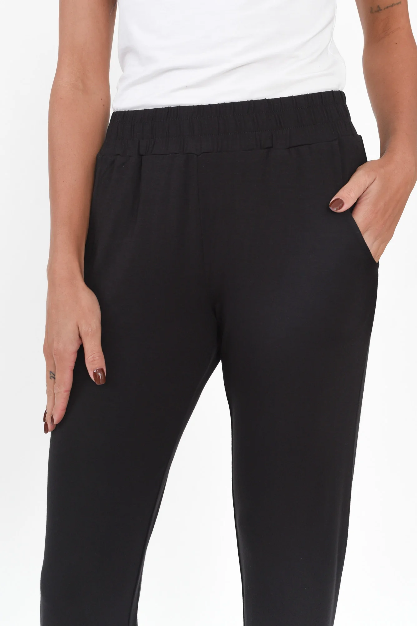 Percy Black Bamboo Pocket Pants - Image 7
