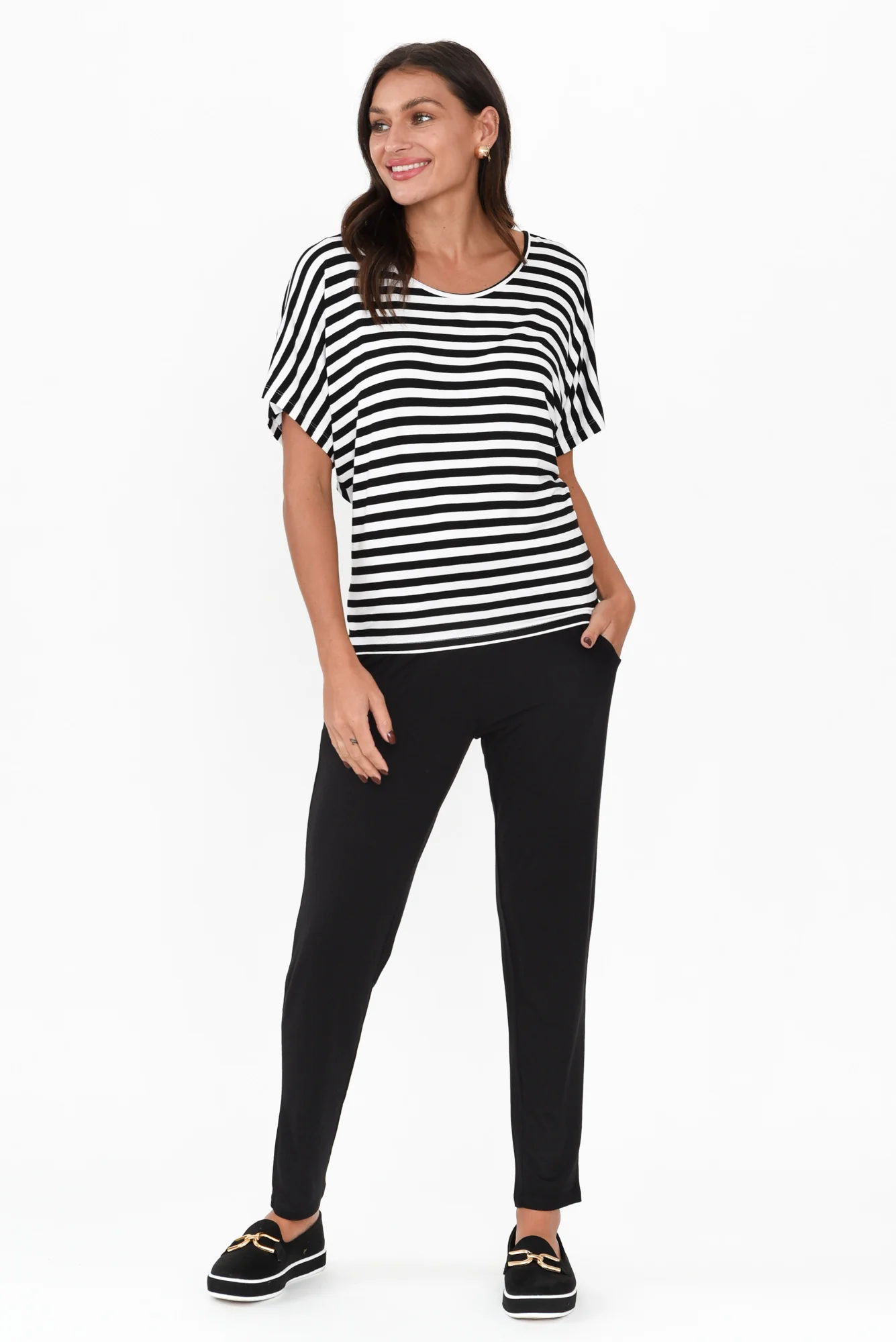 Percy Black Bamboo Pocket Pants - Image 8