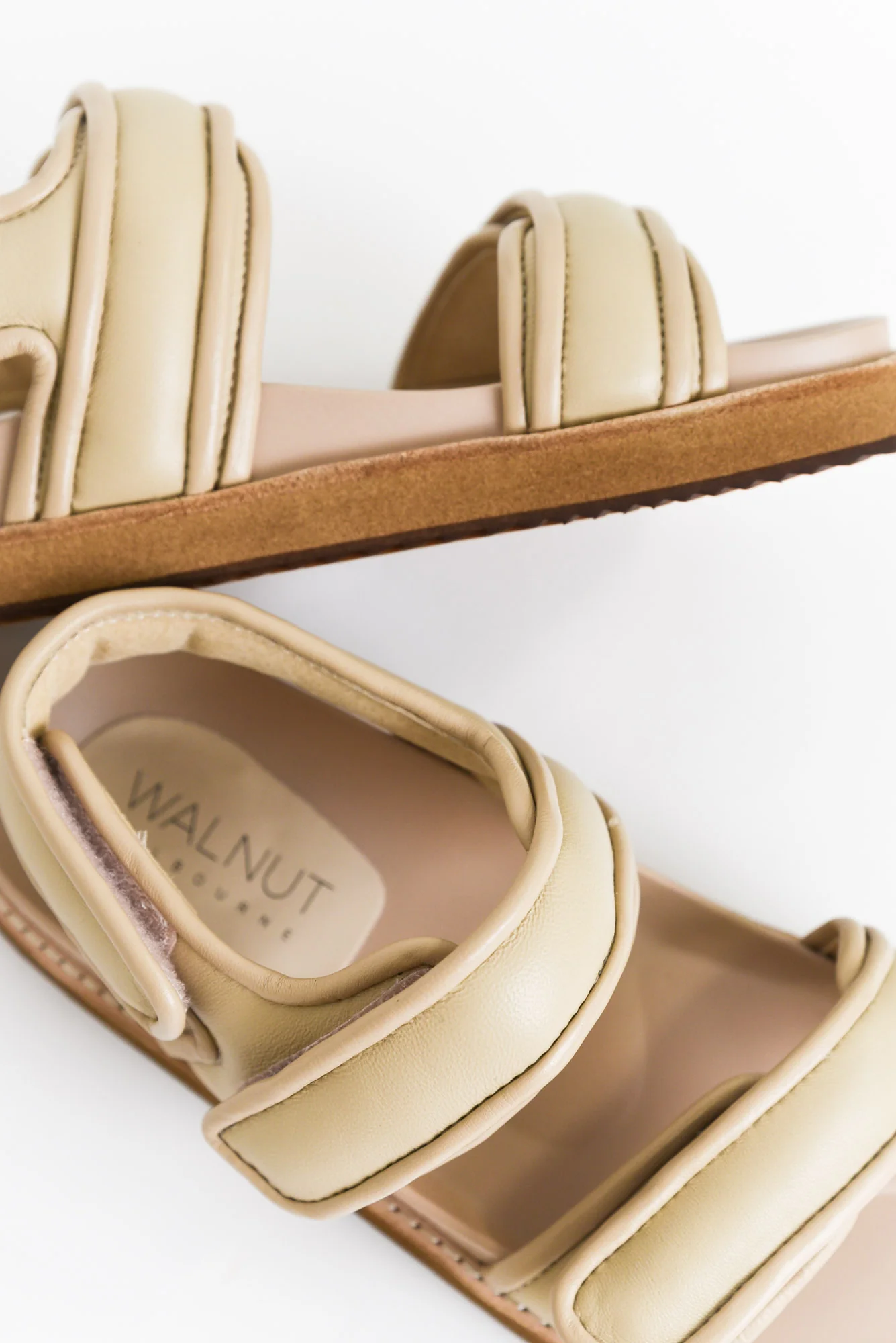 Peta Beige Leather Strappy Sandal - Image 4