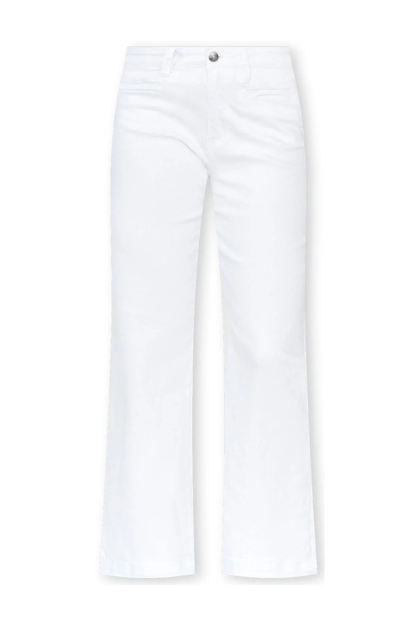 Retro White Wide Leg Jeans - Image 3
