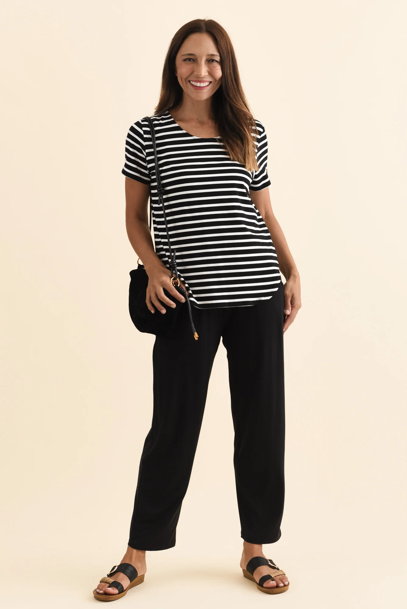 Rosella Black Bamboo Pants - Image 3