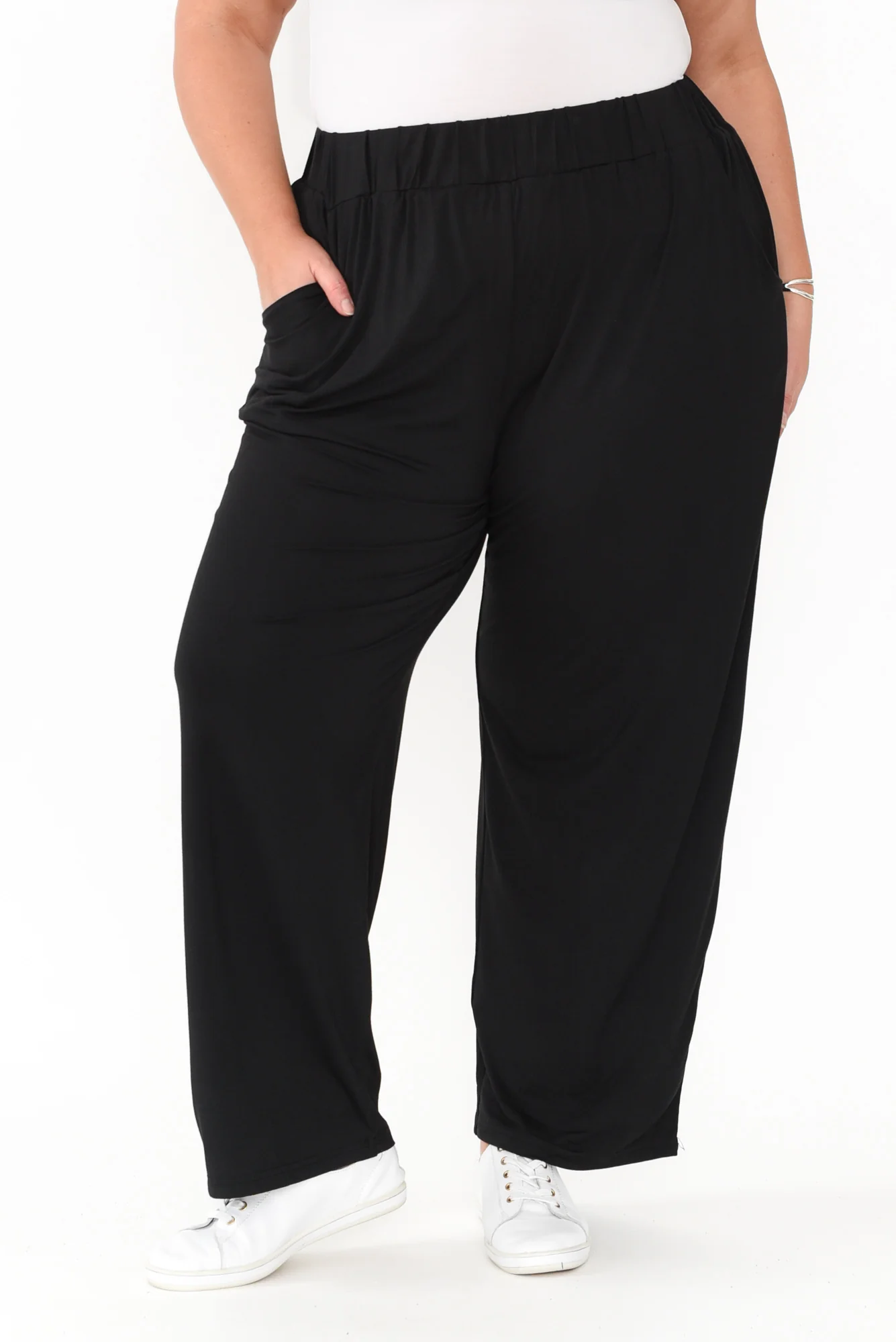 Rosella Black Bamboo Pants - Image 9