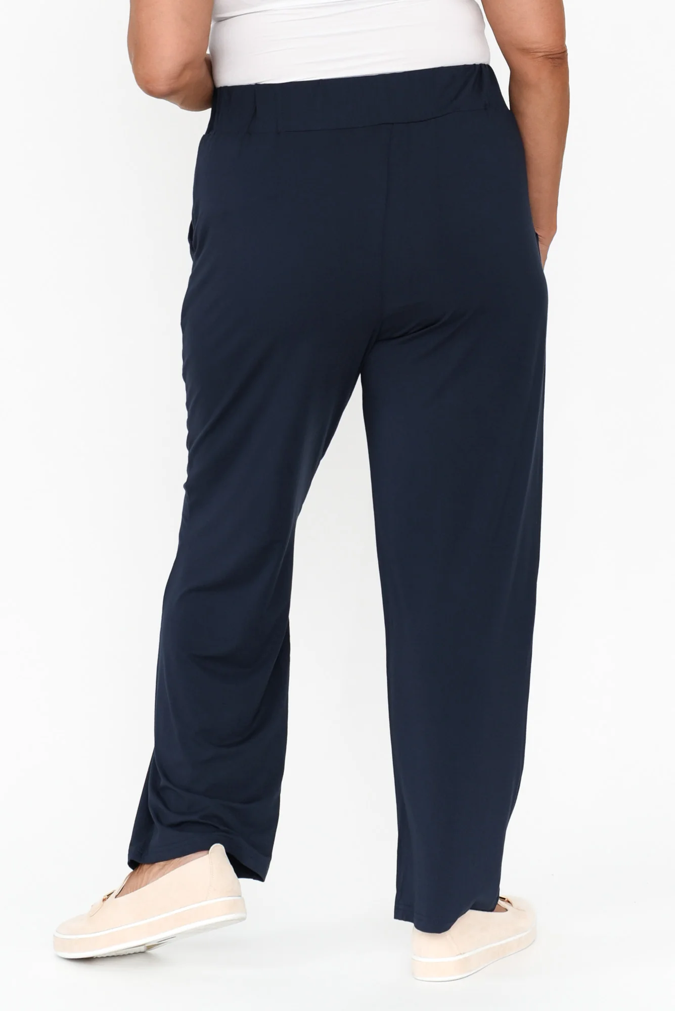 Rosella Navy Bamboo Pants - Image 10