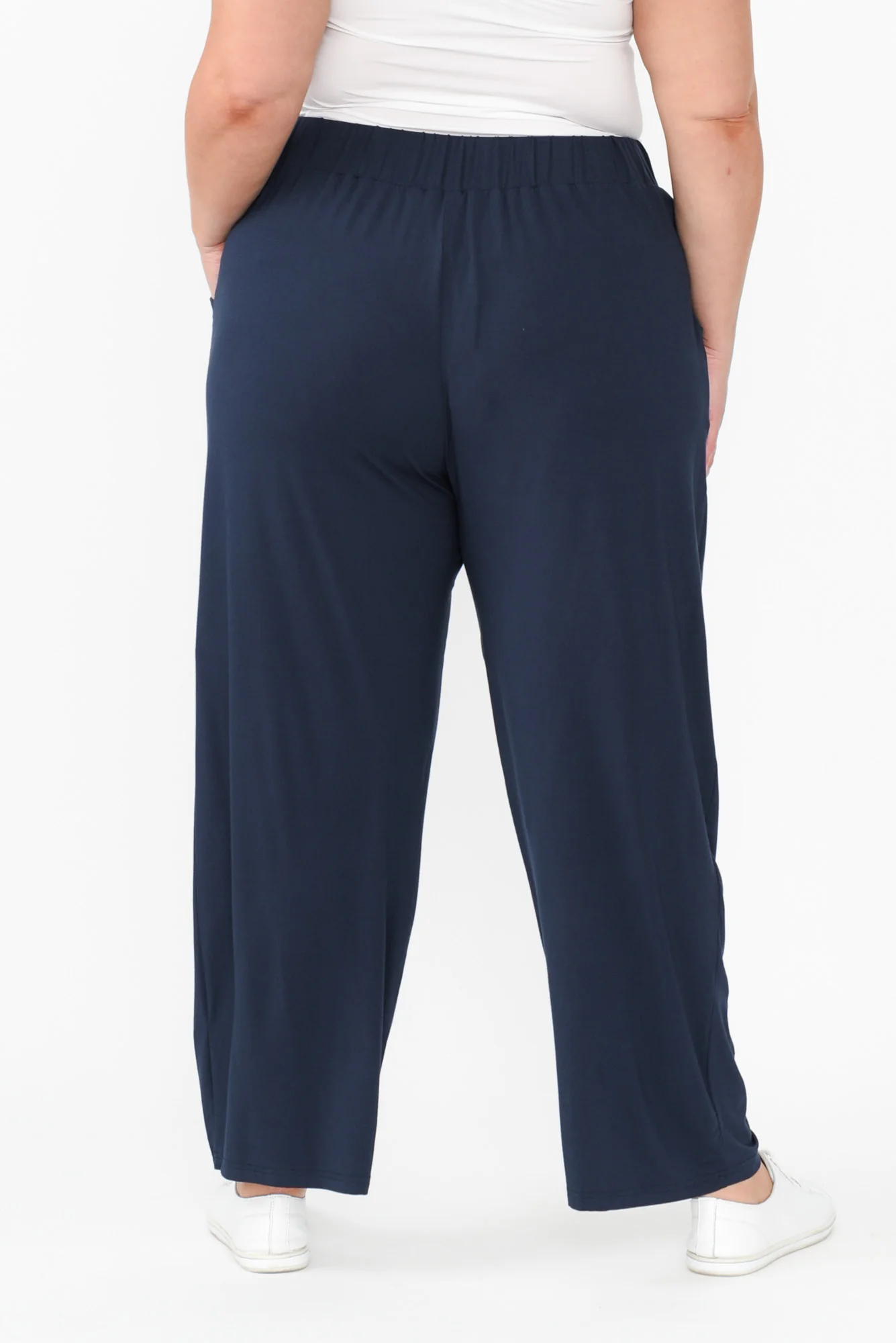 Rosella Navy Bamboo Pants - Image 14