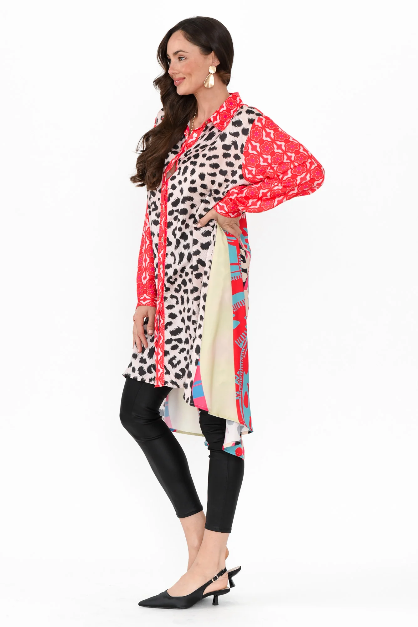 Samantha Pink Leopard Tunic - Image 4
