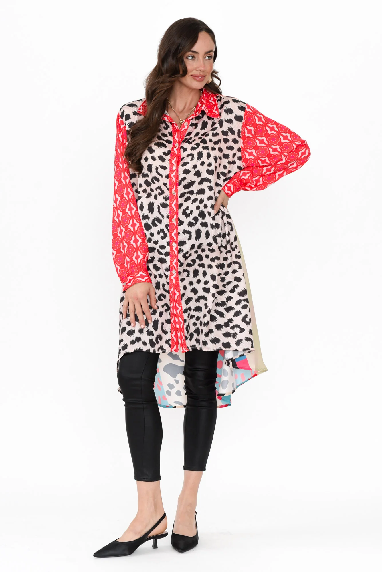 Samantha Pink Leopard Tunic - Image 7