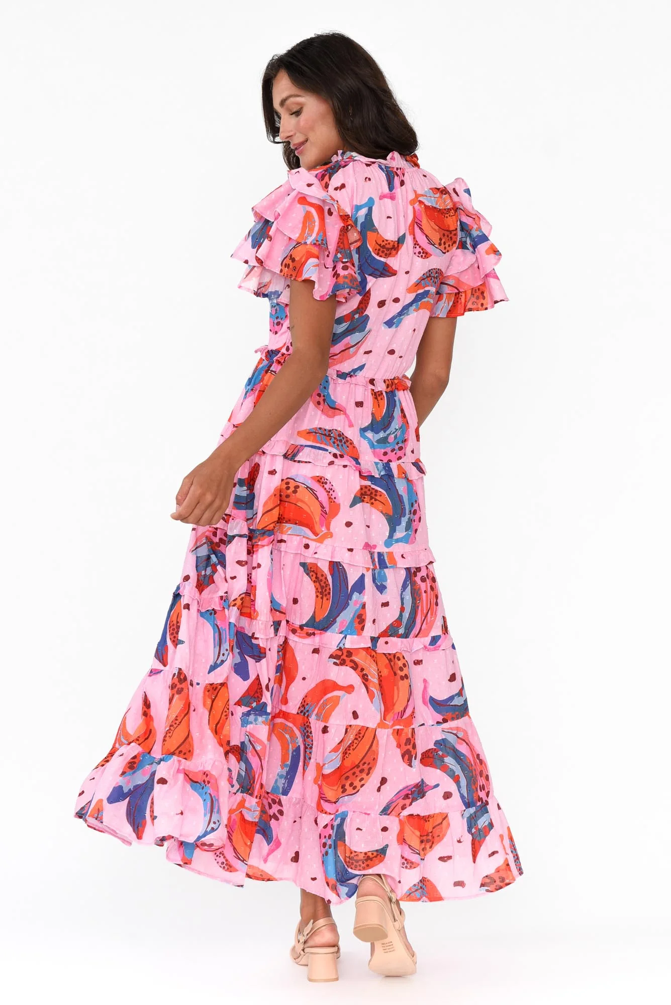 Sana Fruity Fusion Cotton Frill Dress - Image 3