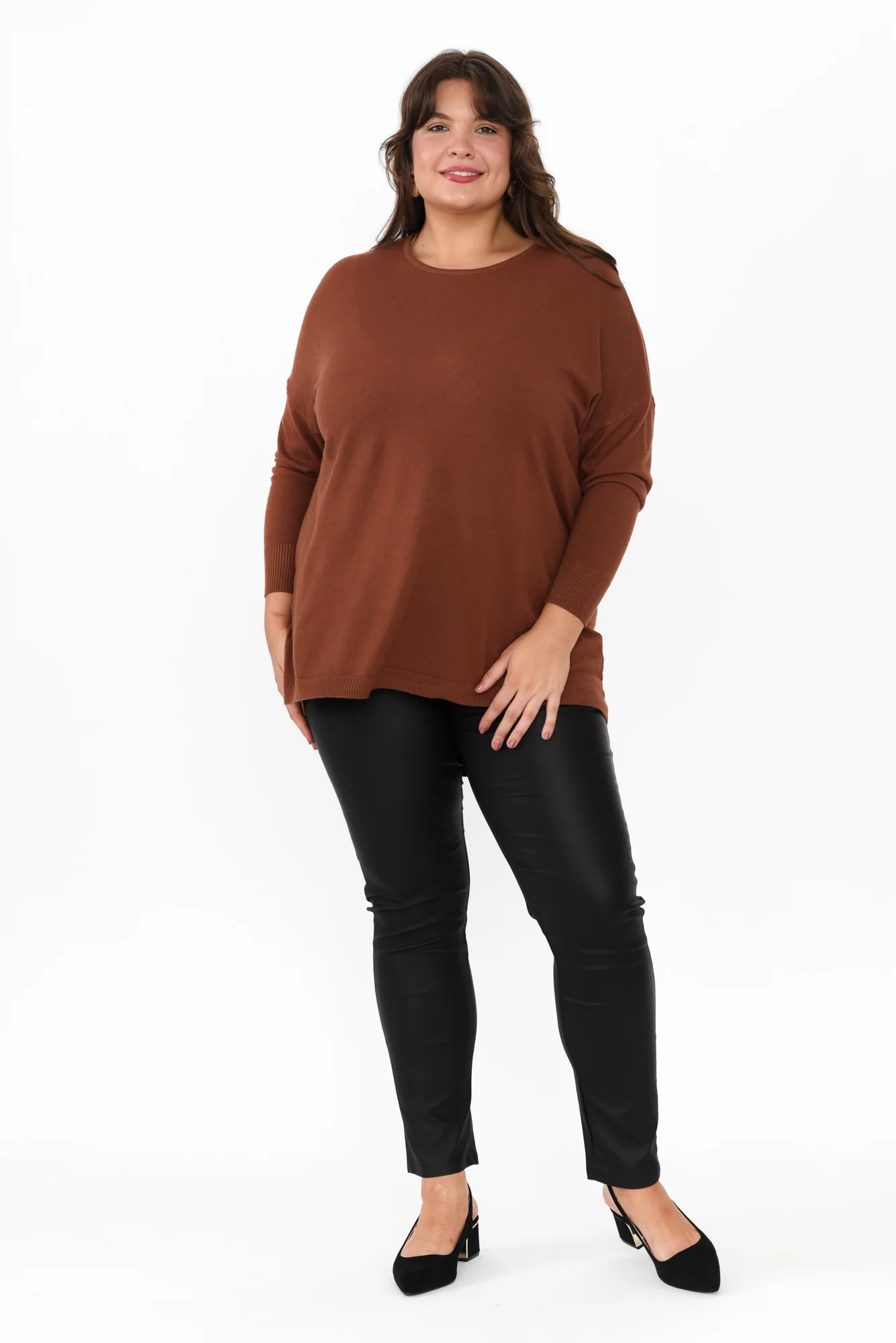 Sawyer Black Wet Look Pants - Image 12