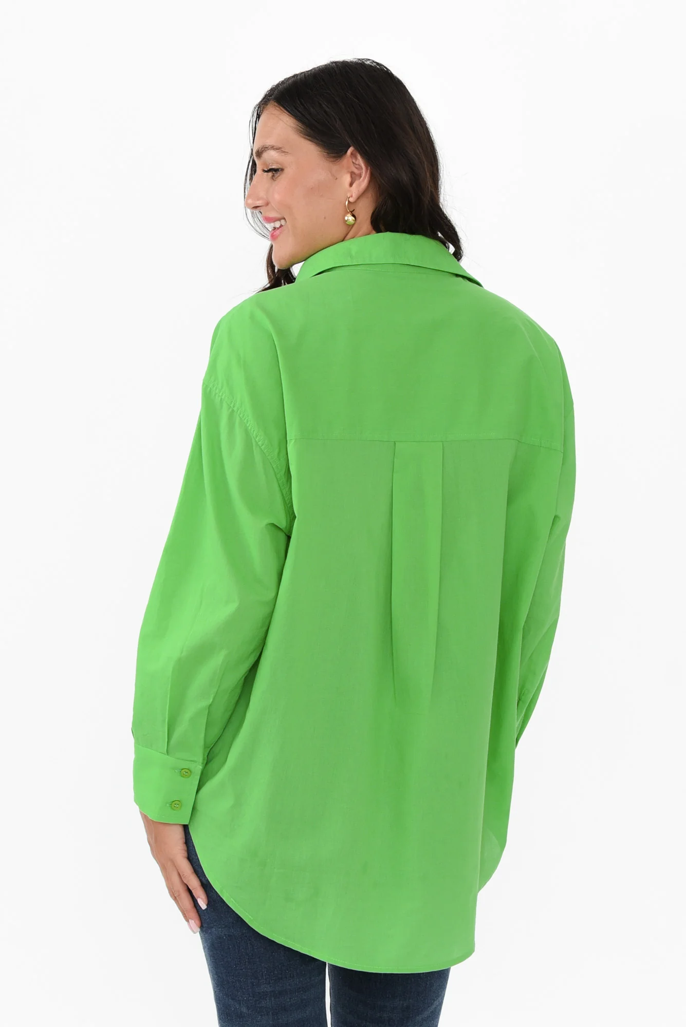 Seattle Green Cotton Shirt - Image 5