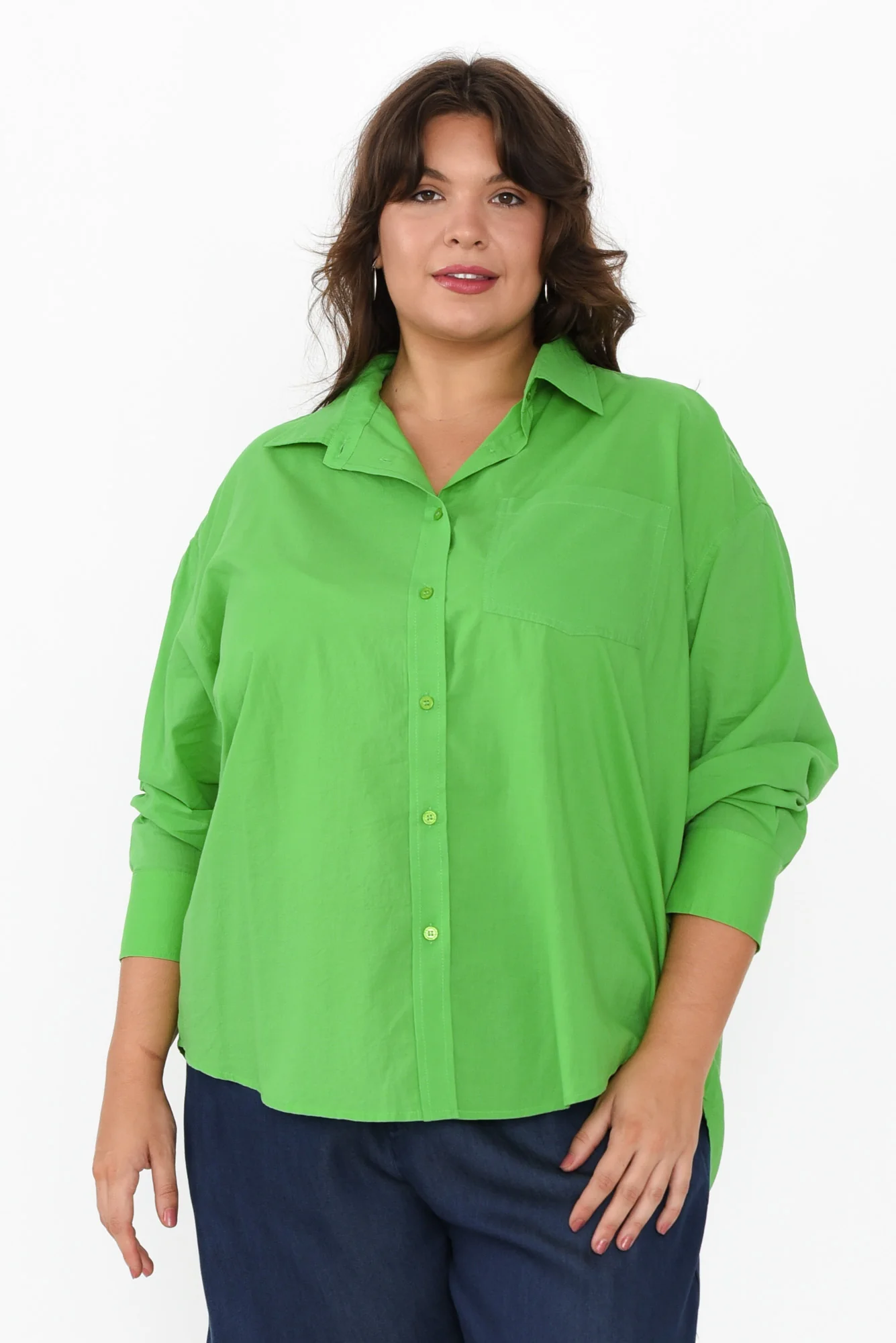 Seattle Green Cotton Shirt - Image 7