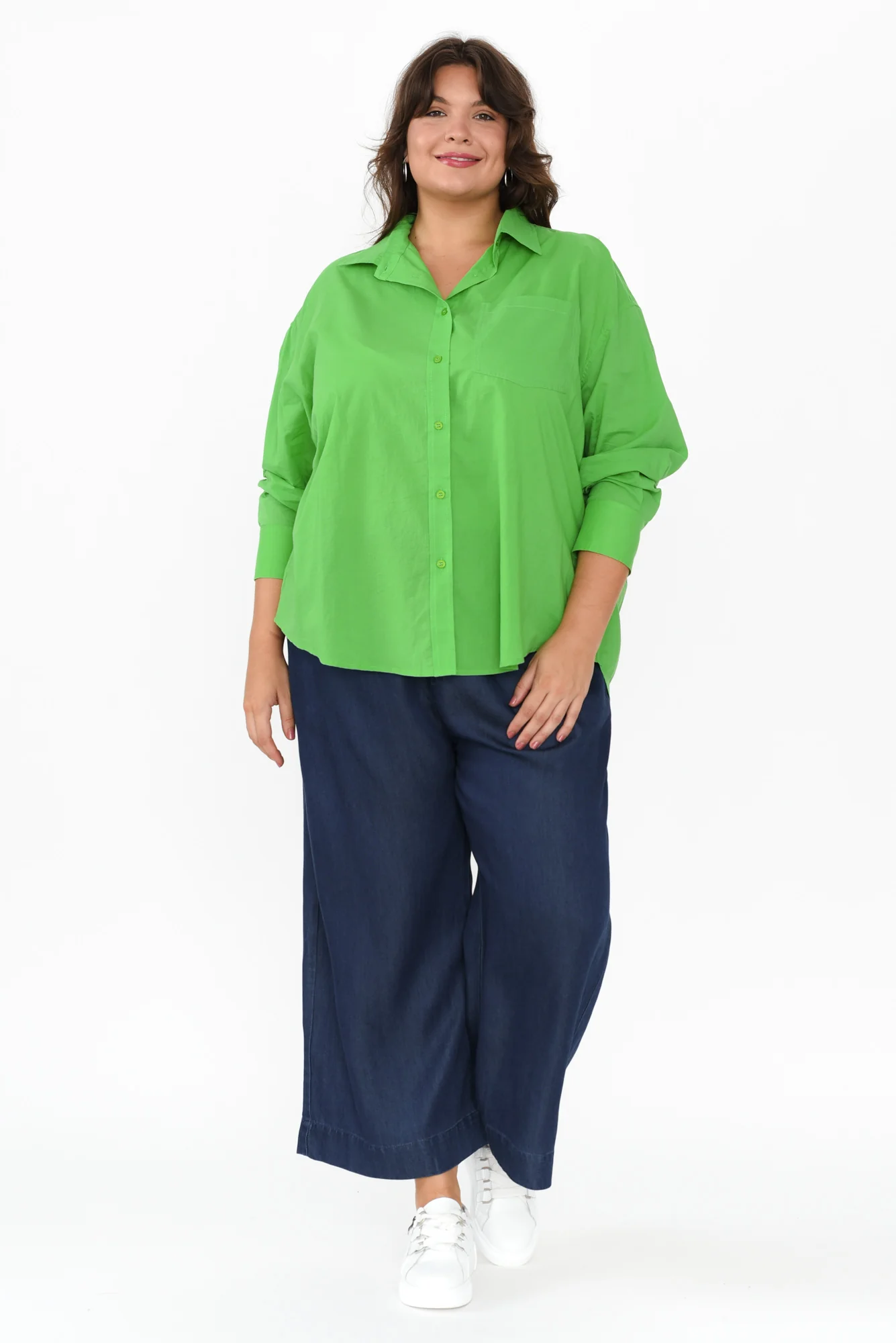 Seattle Green Cotton Shirt - Image 8