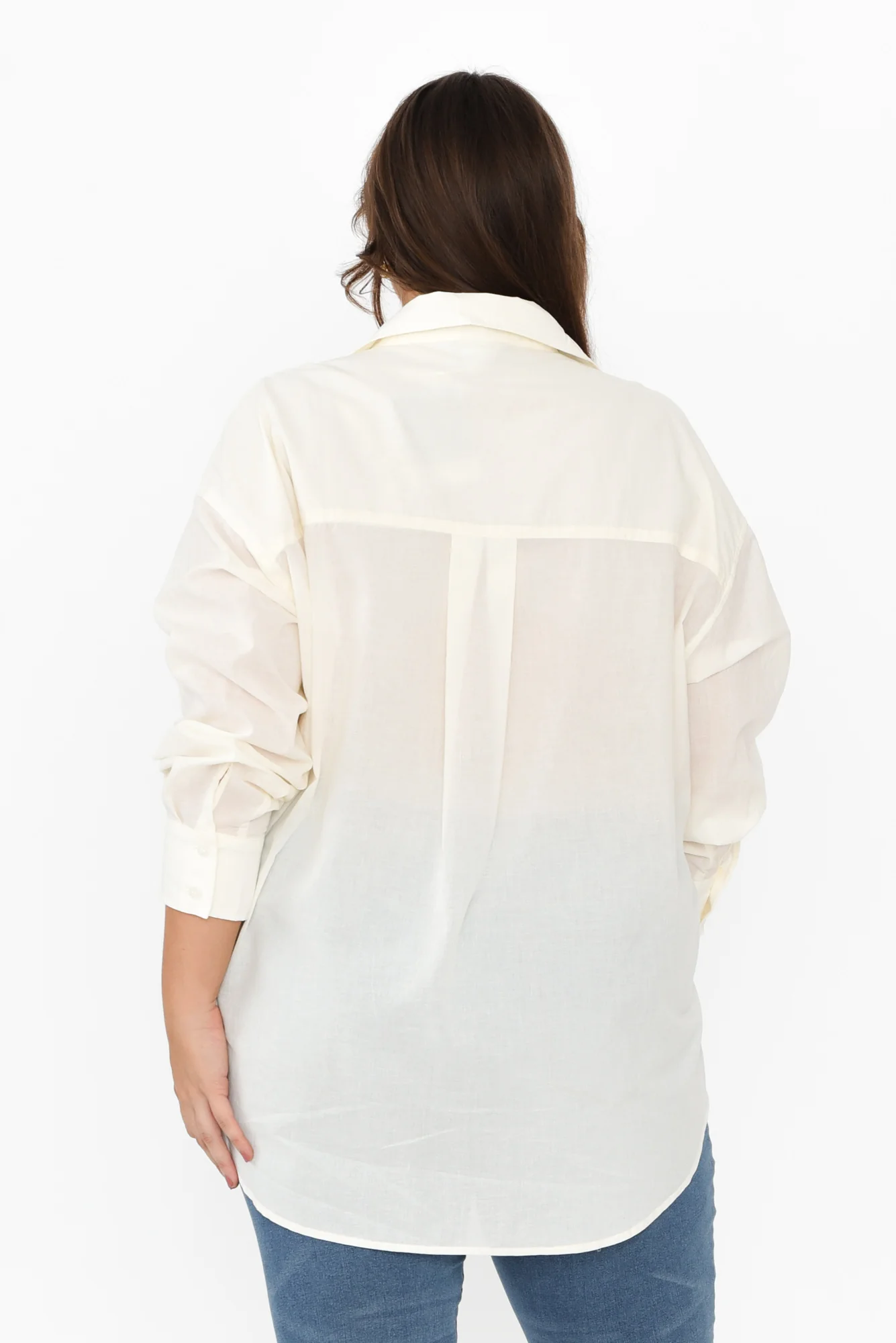 Seattle Ivory Cotton Shirt - Image 10