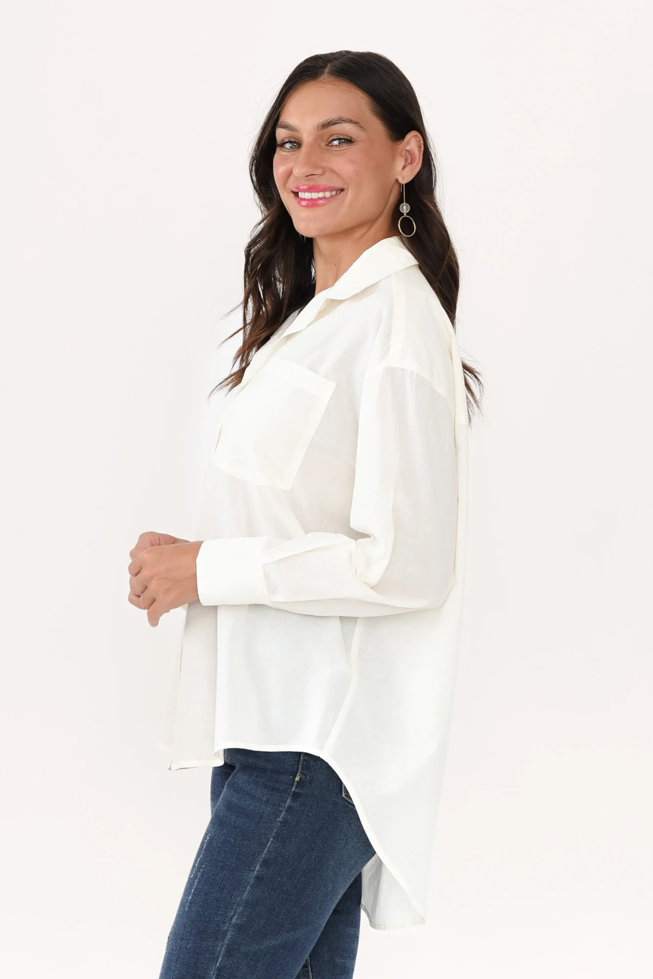Seattle Ivory Cotton Shirt - Image 4
