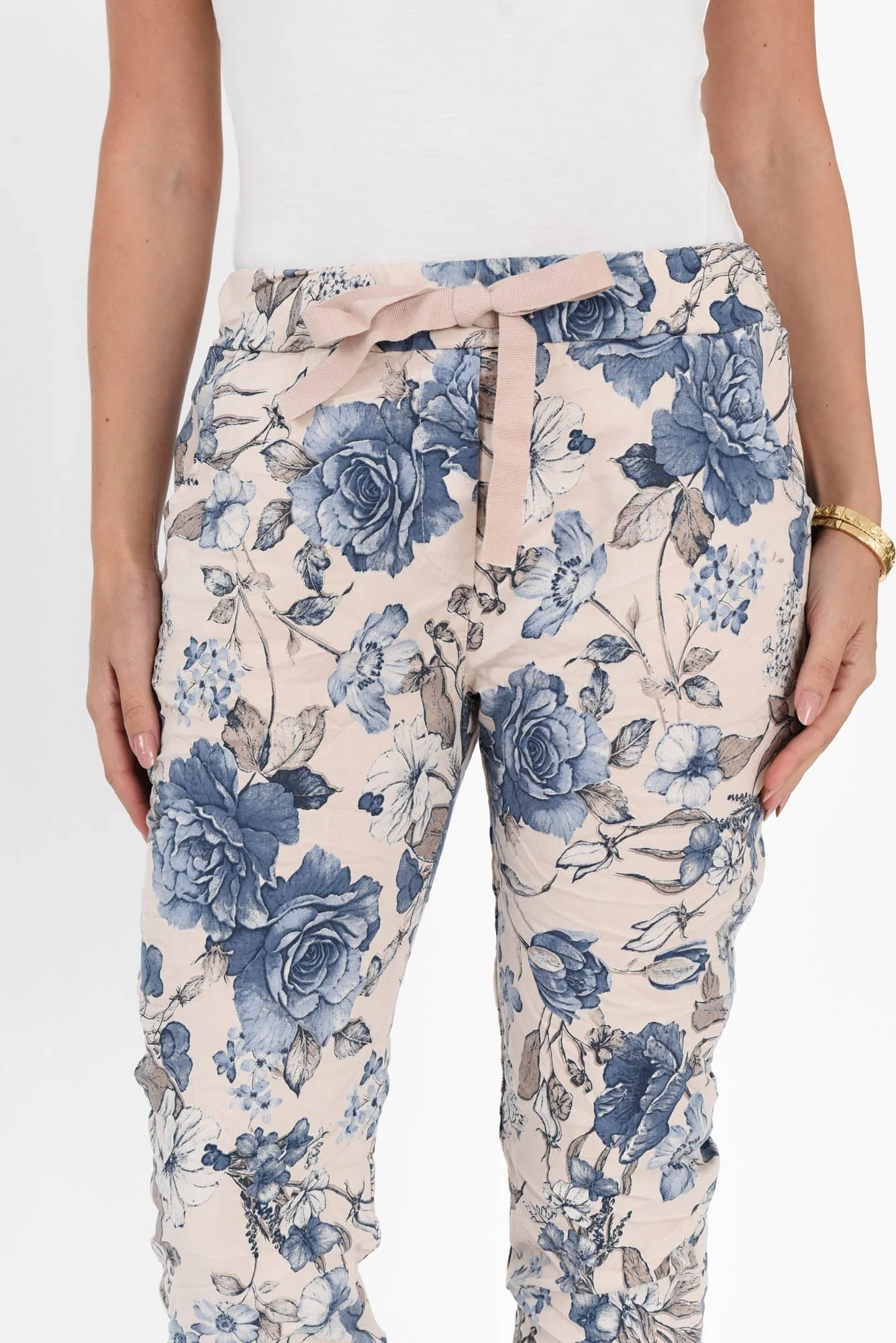 Simpson Pink Floral Stretch Pants - Image 5