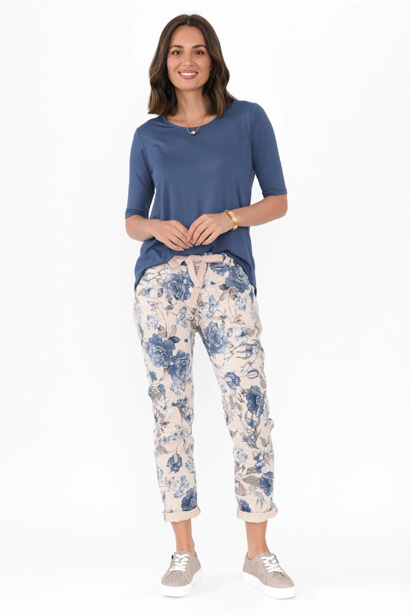 Simpson Pink Floral Stretch Pants - Image 6