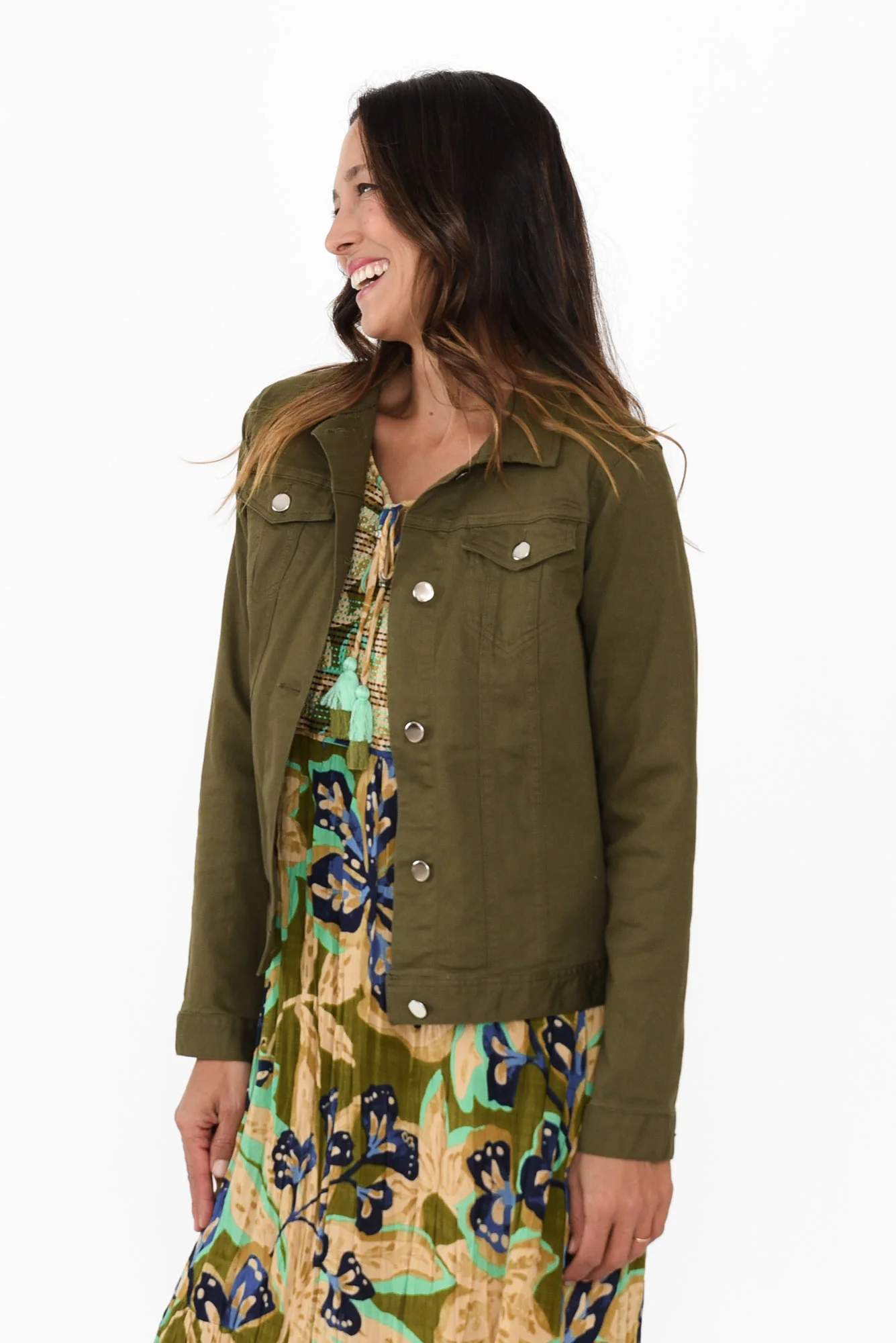 Siobhan Olive Stretch Jacket - Image 3