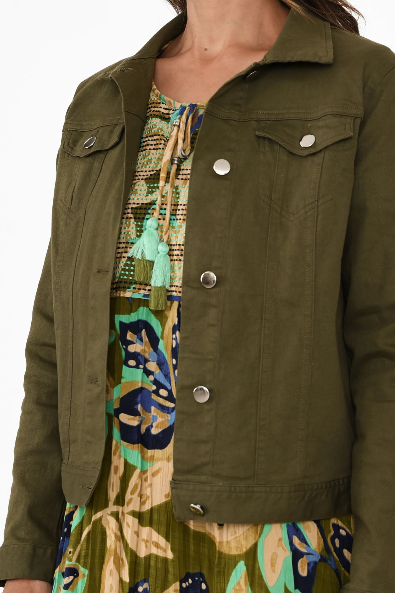 Siobhan Olive Stretch Jacket - Image 5