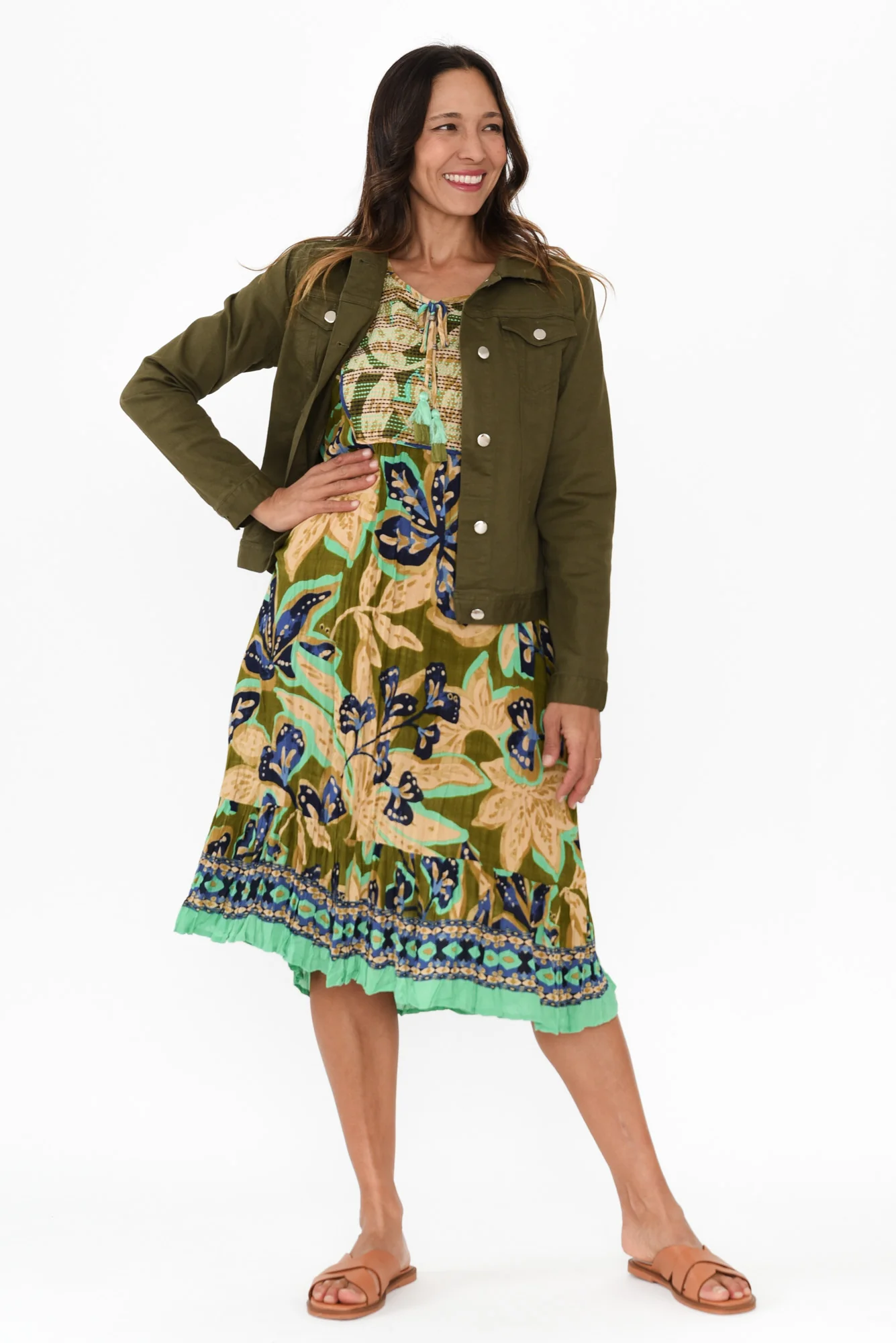 Siobhan Olive Stretch Jacket - Image 6