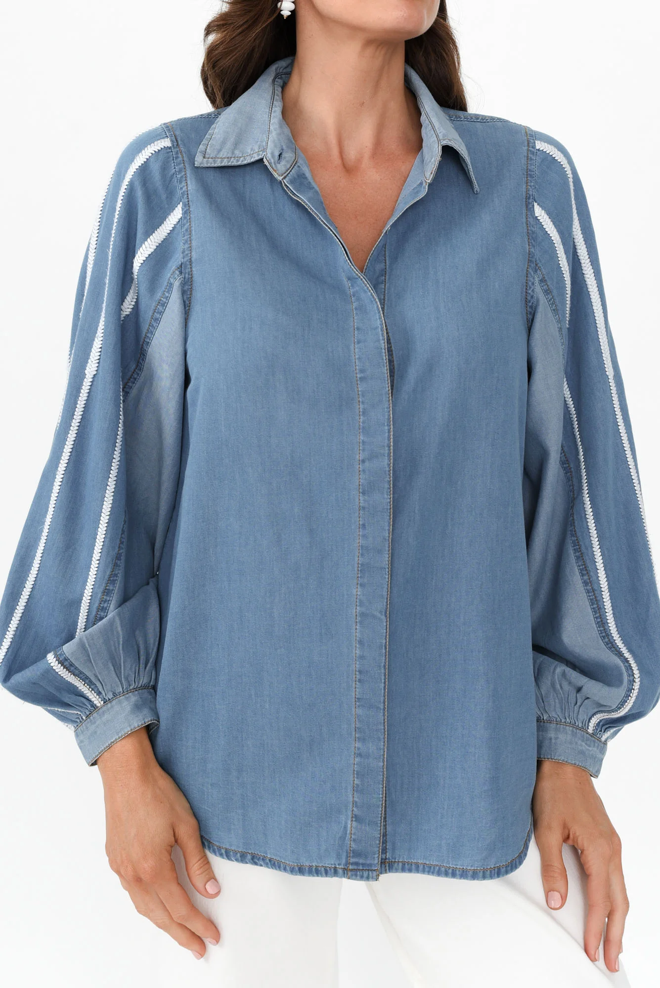 Stella Blue Denim Shirt - Image 5